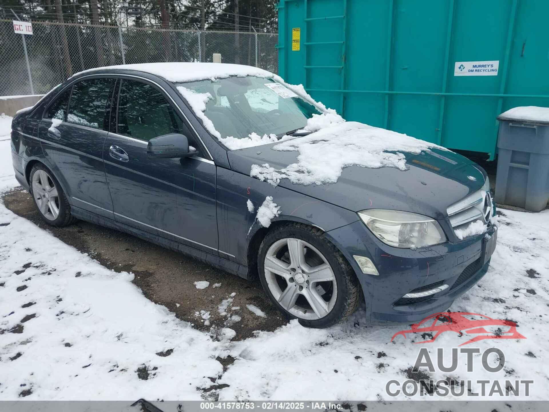 MERCEDES-BENZ C 300 2011 - WDDGF8BB9BF536560