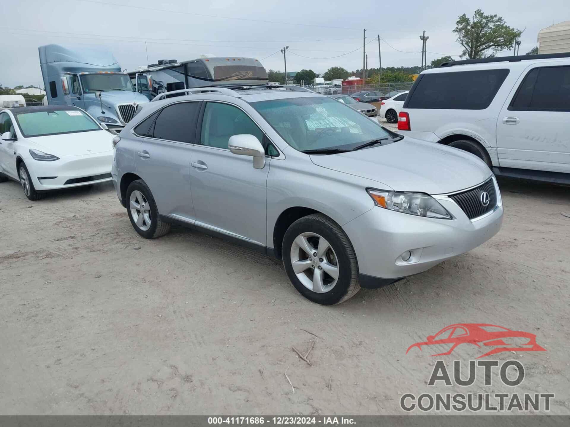 LEXUS RX 350 2011 - 2T2BK1BA2BC086625