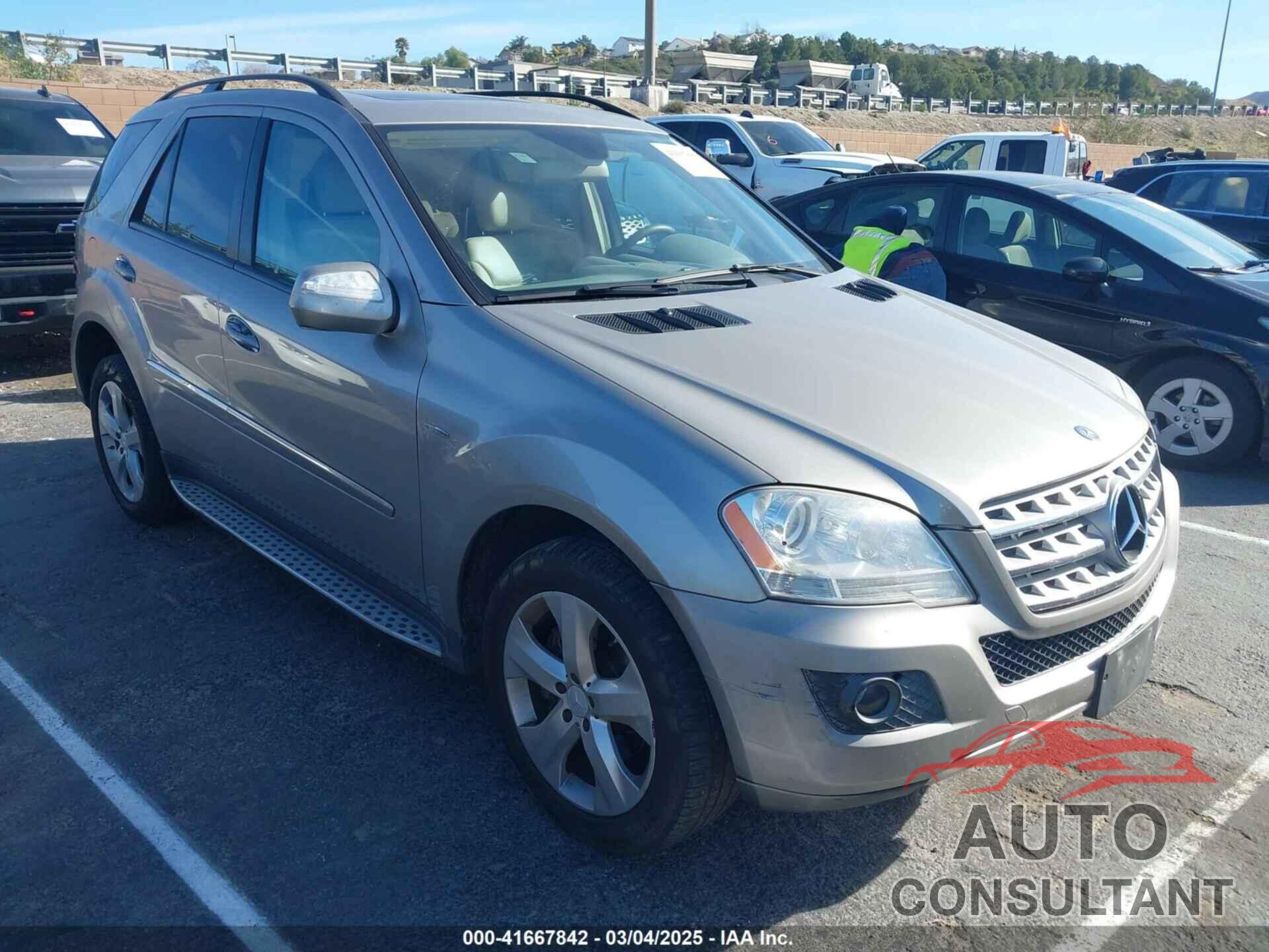 MERCEDES-BENZ ML 320 BLUETEC 2009 - 4JGBB25E49A512298