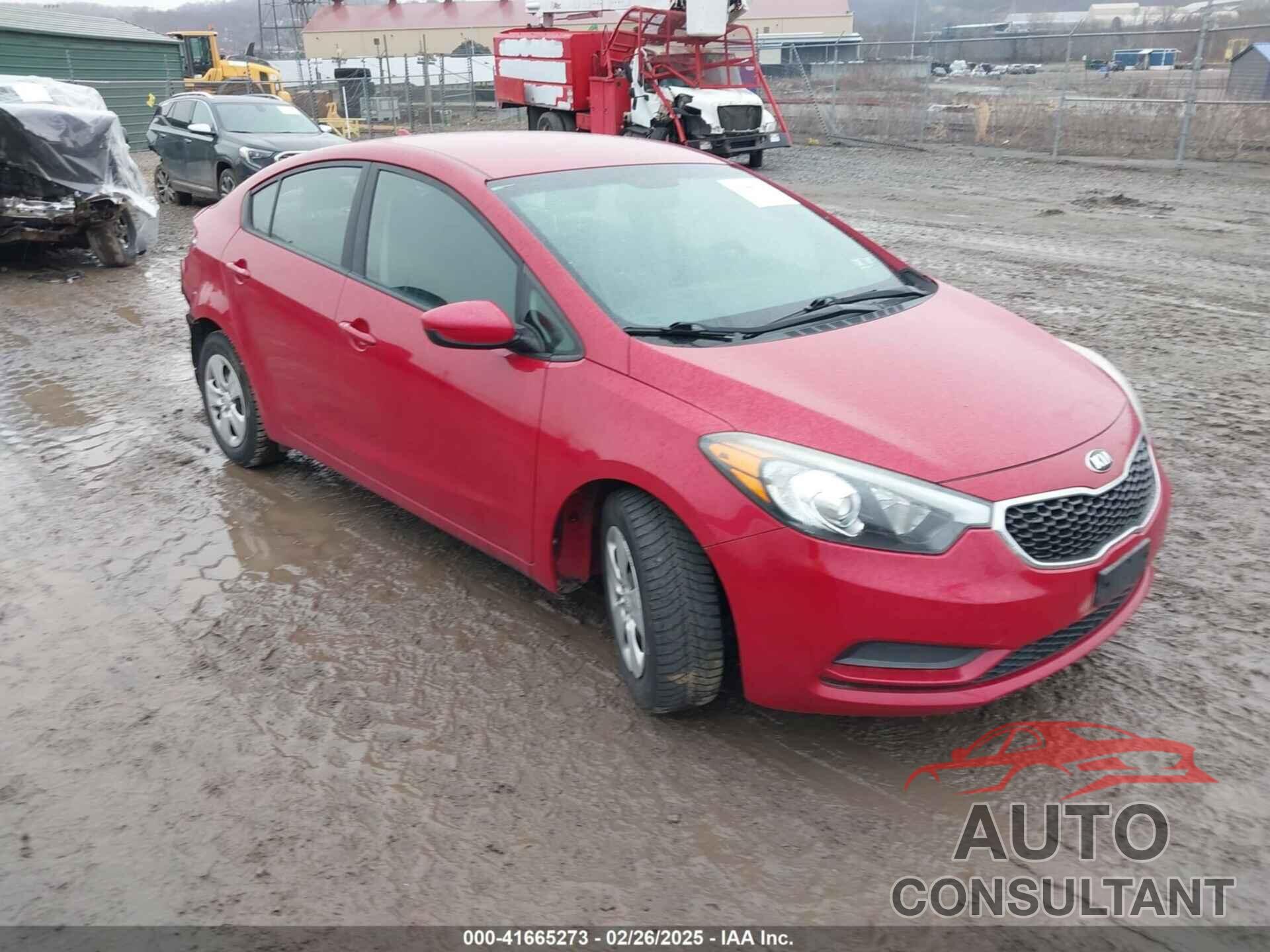 KIA FORTE 2016 - KNAFK4A62G5609289