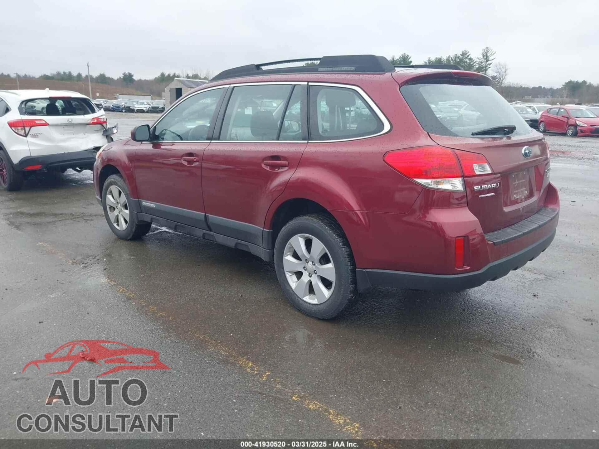 SUBARU OUTBACK 2012 - 4S4BRBAC8C3201047