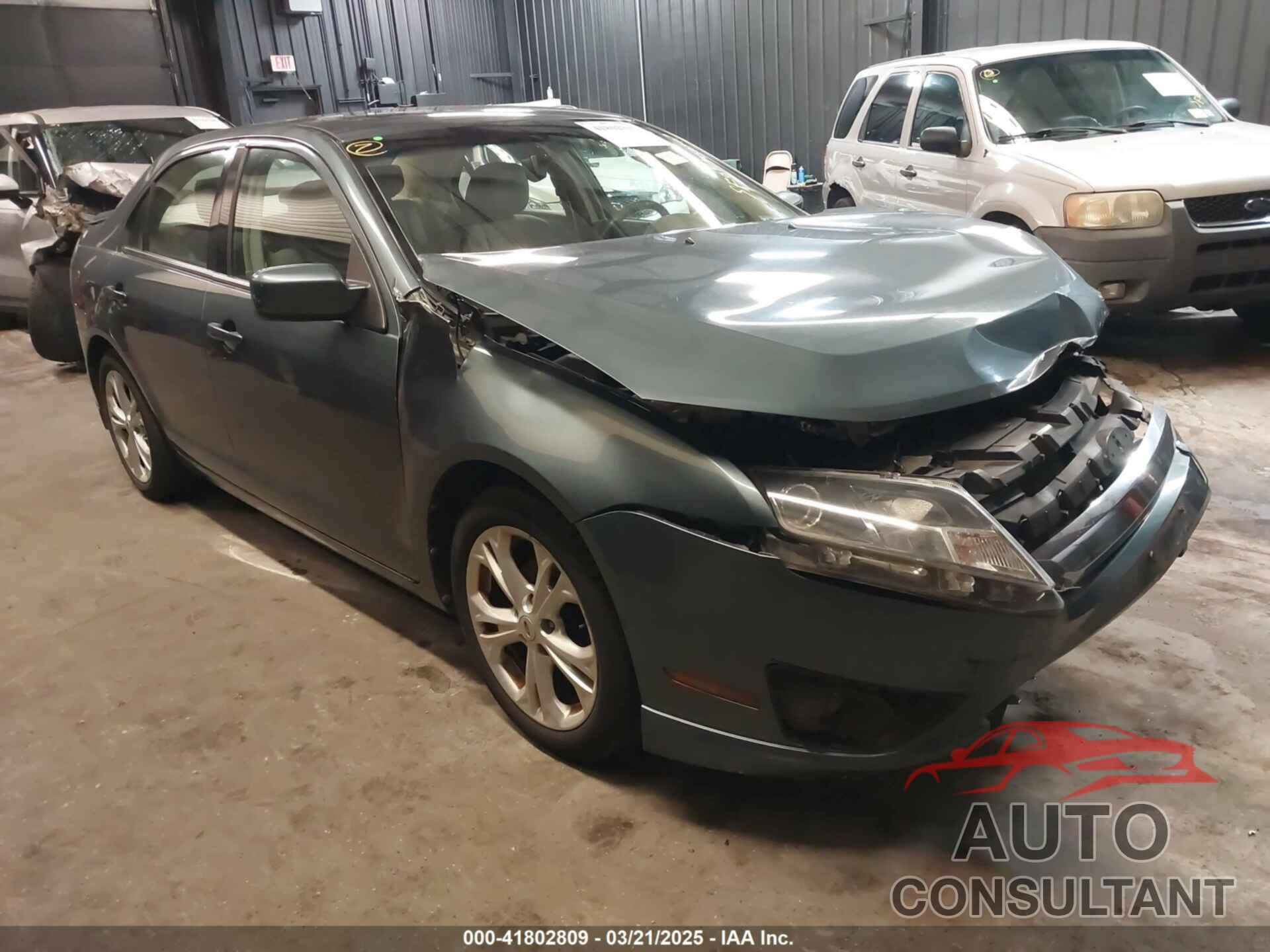 FORD FUSION 2012 - 3FAHP0HA6CR228459