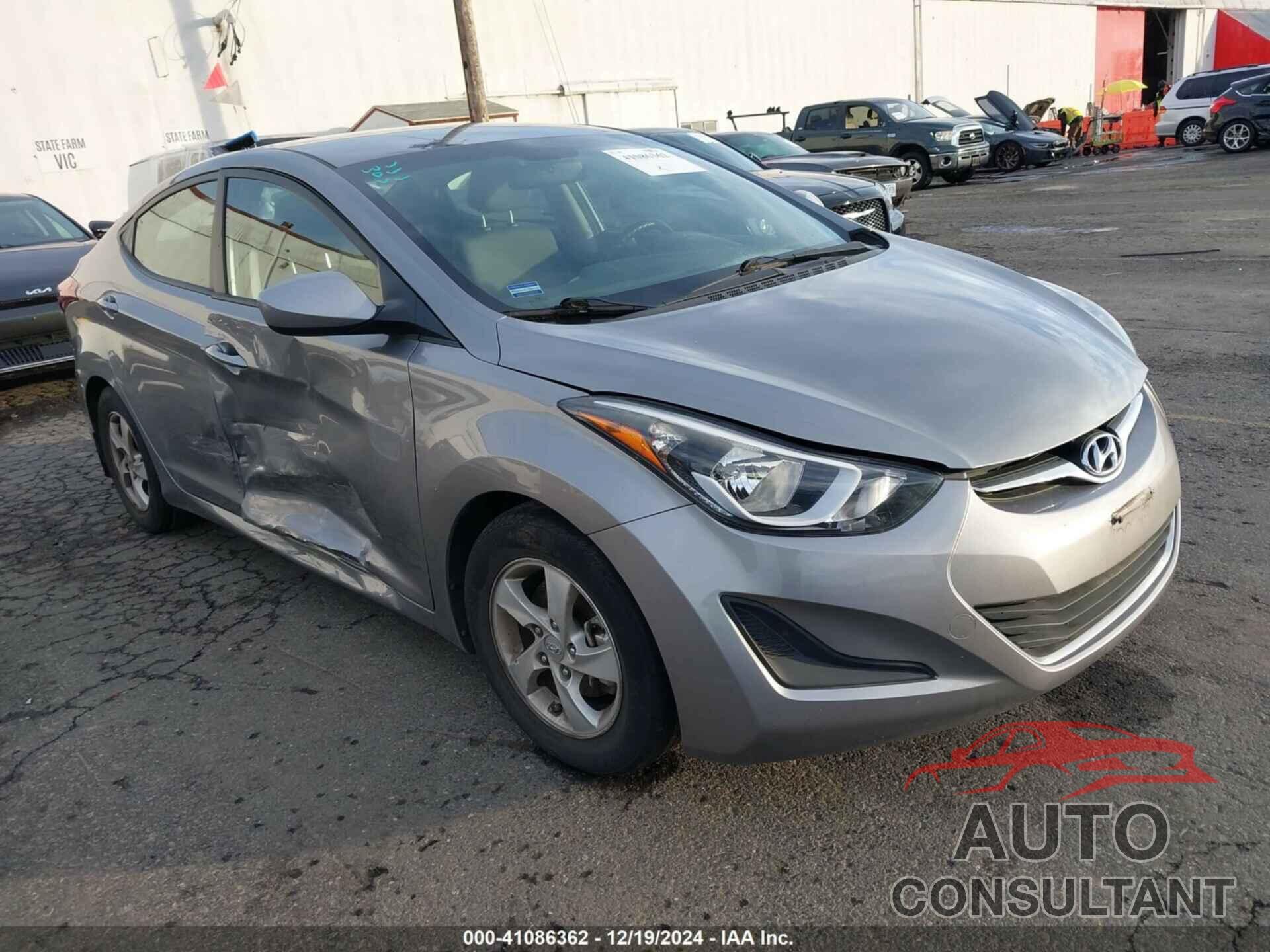 HYUNDAI ELANTRA 2014 - KMHDH4AE0EU020594