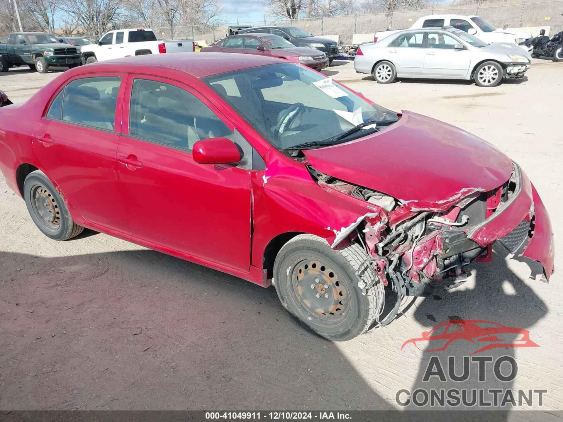TOYOTA COROLLA 2009 - JTDBL40E499053179
