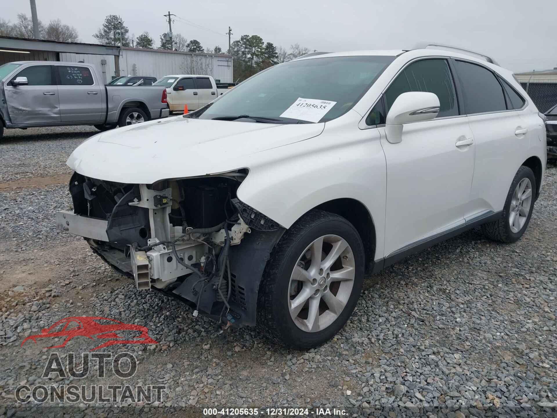LEXUS RX 350 2012 - 2T2ZK1BA2CC083580