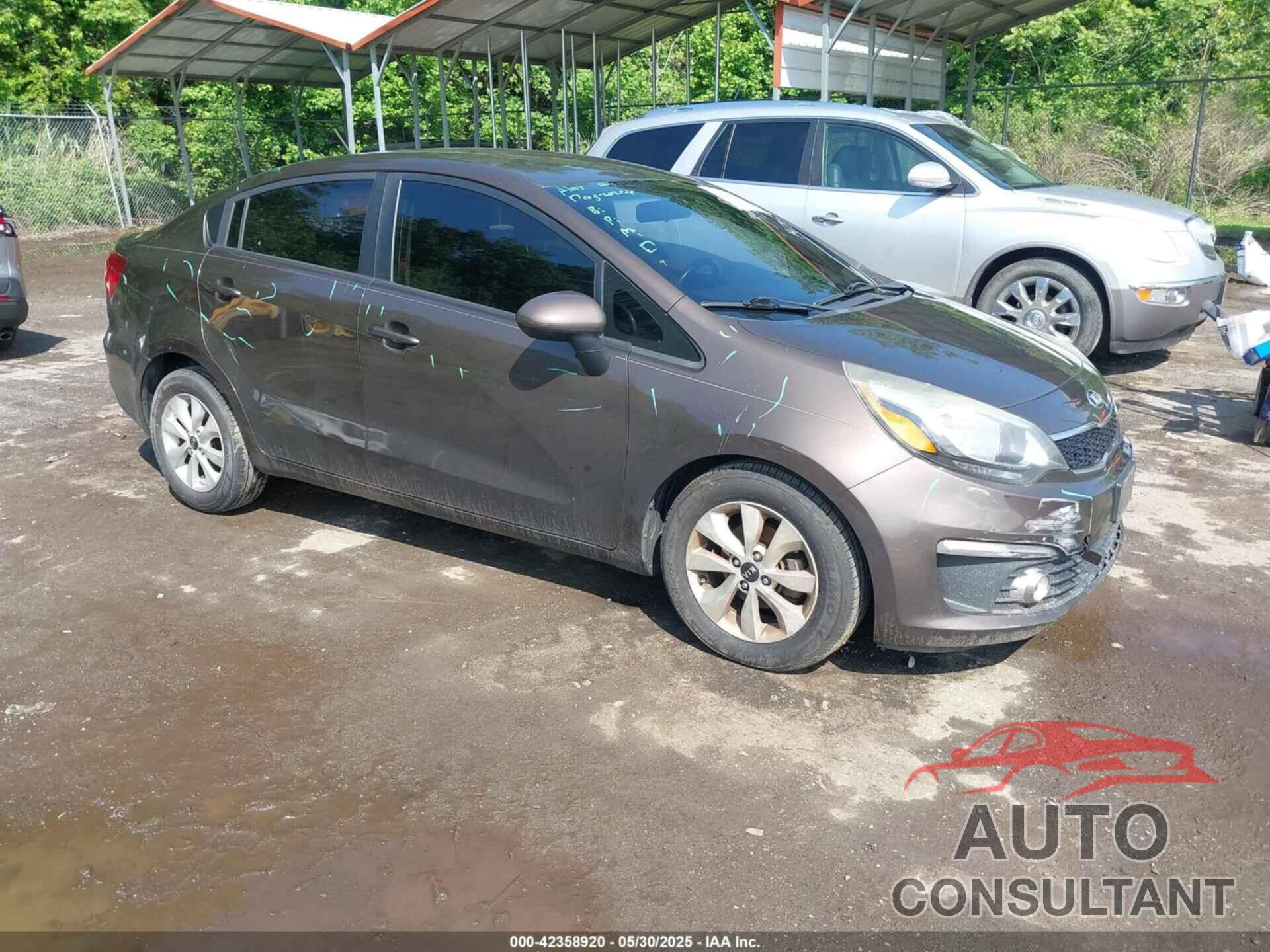 KIA RIO 2016 - KNADN4A37G6633974
