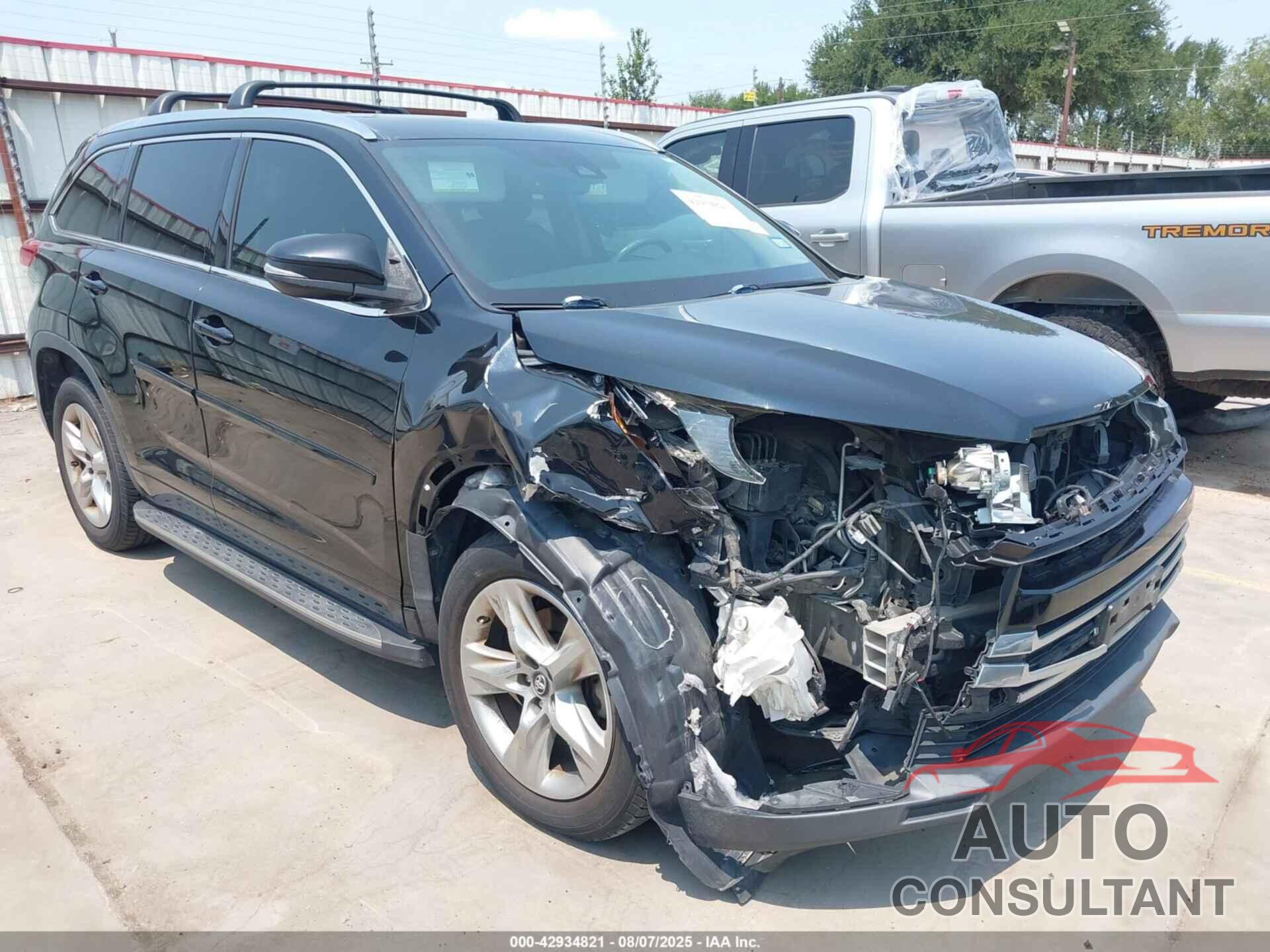 TOYOTA HIGHLANDER 2017 - 5TDYZRFH9HS204444