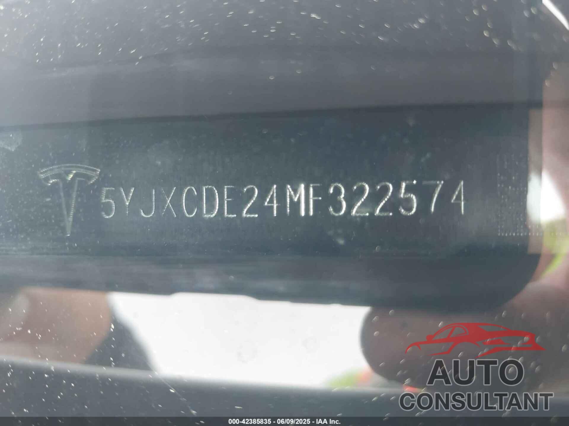 TESLA MODEL X 2021 - 5YJXCDE24MF322574