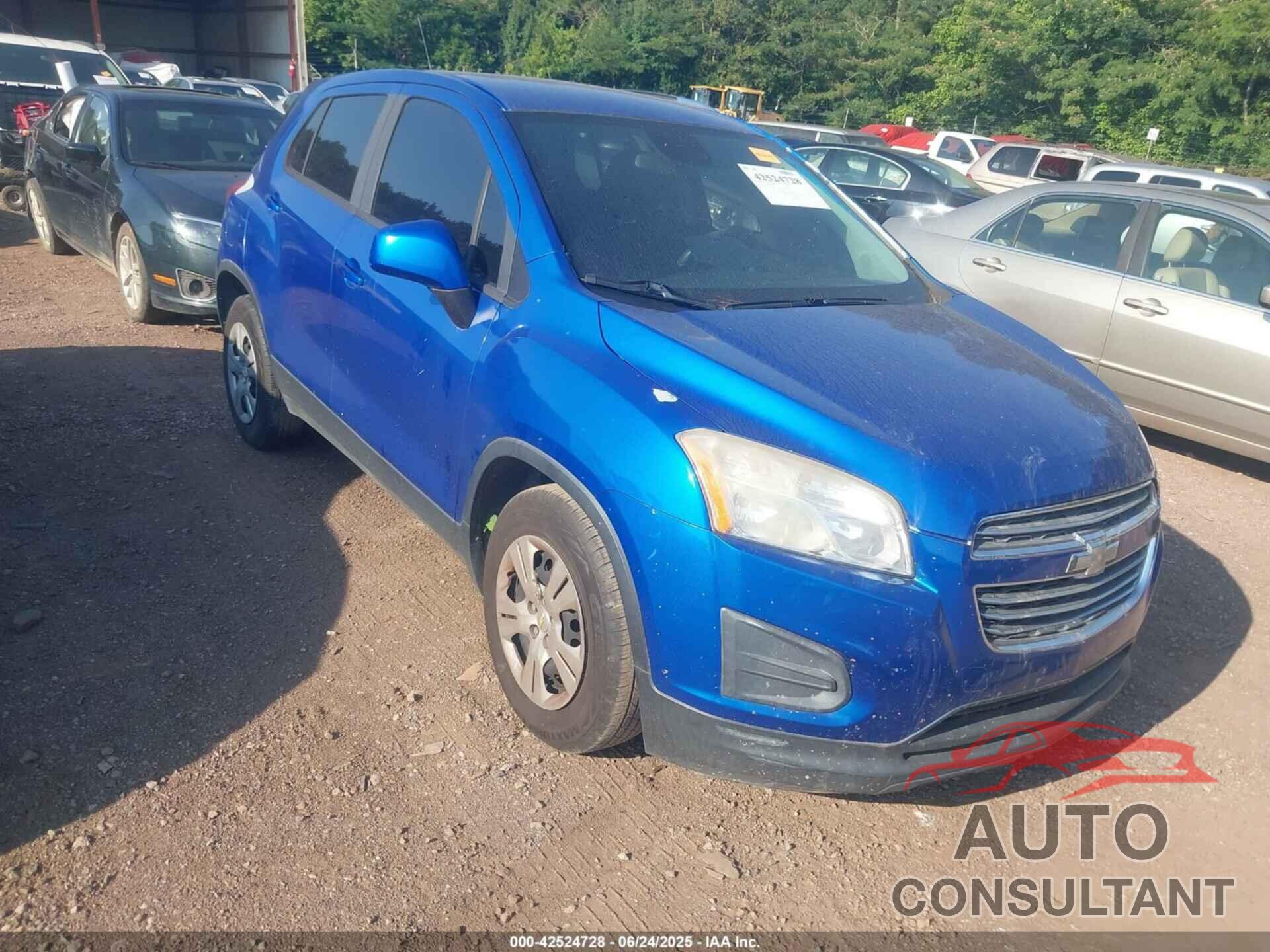 CHEVROLET TRAX 2016 - KL7CJKSB4GB605008