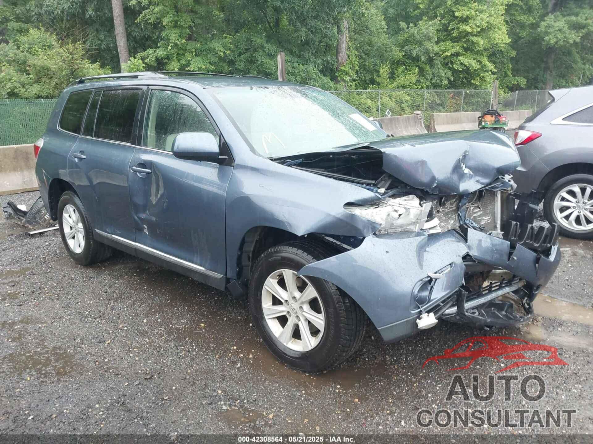 TOYOTA HIGHLANDER 2012 - 5TDBK3EH8CS158333