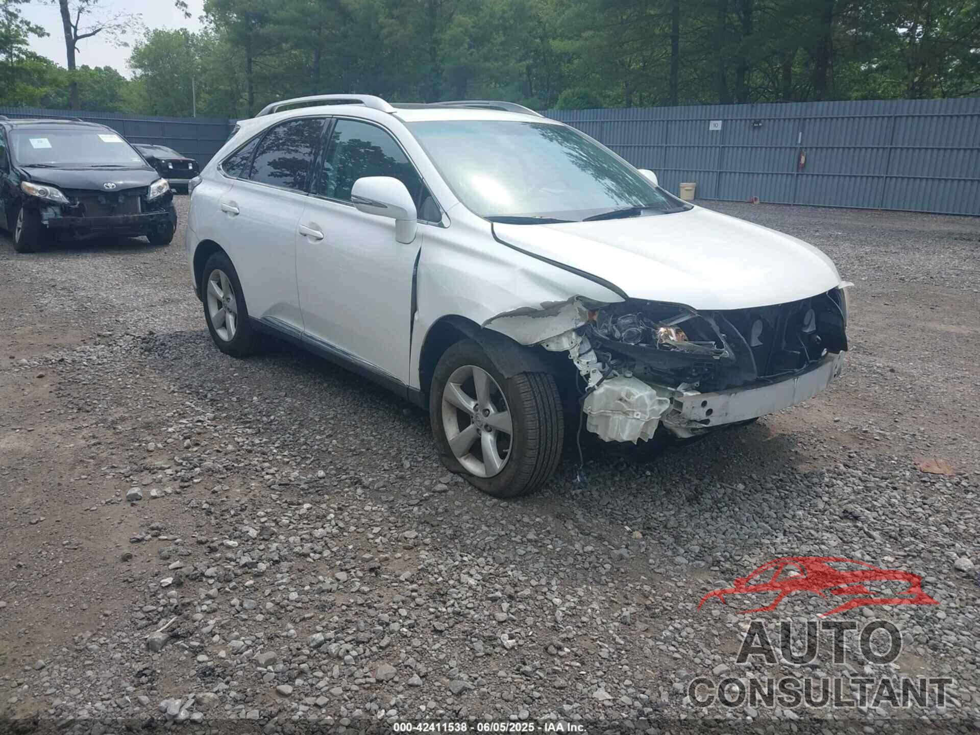 LEXUS RX 350 2010 - 2T2BK1BA9AC034326