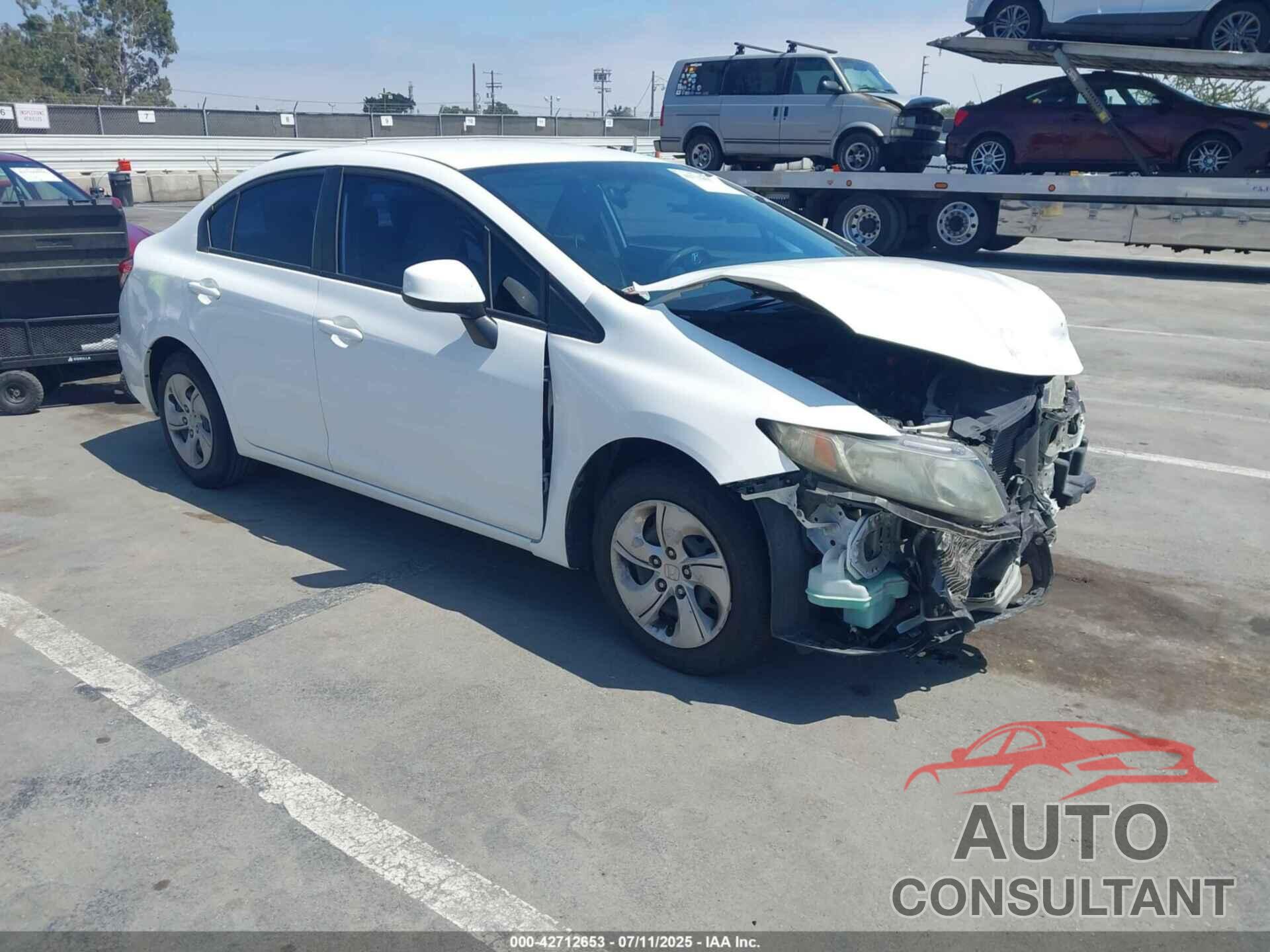 HONDA CIVIC 2013 - 19XFB2F58DE236234
