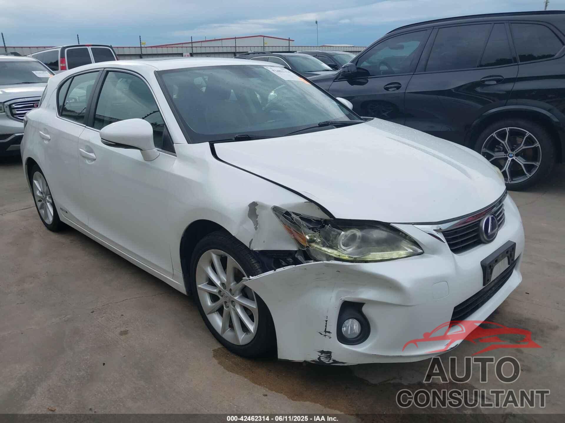LEXUS CT 200H 2012 - JTHKD5BH9C2094593