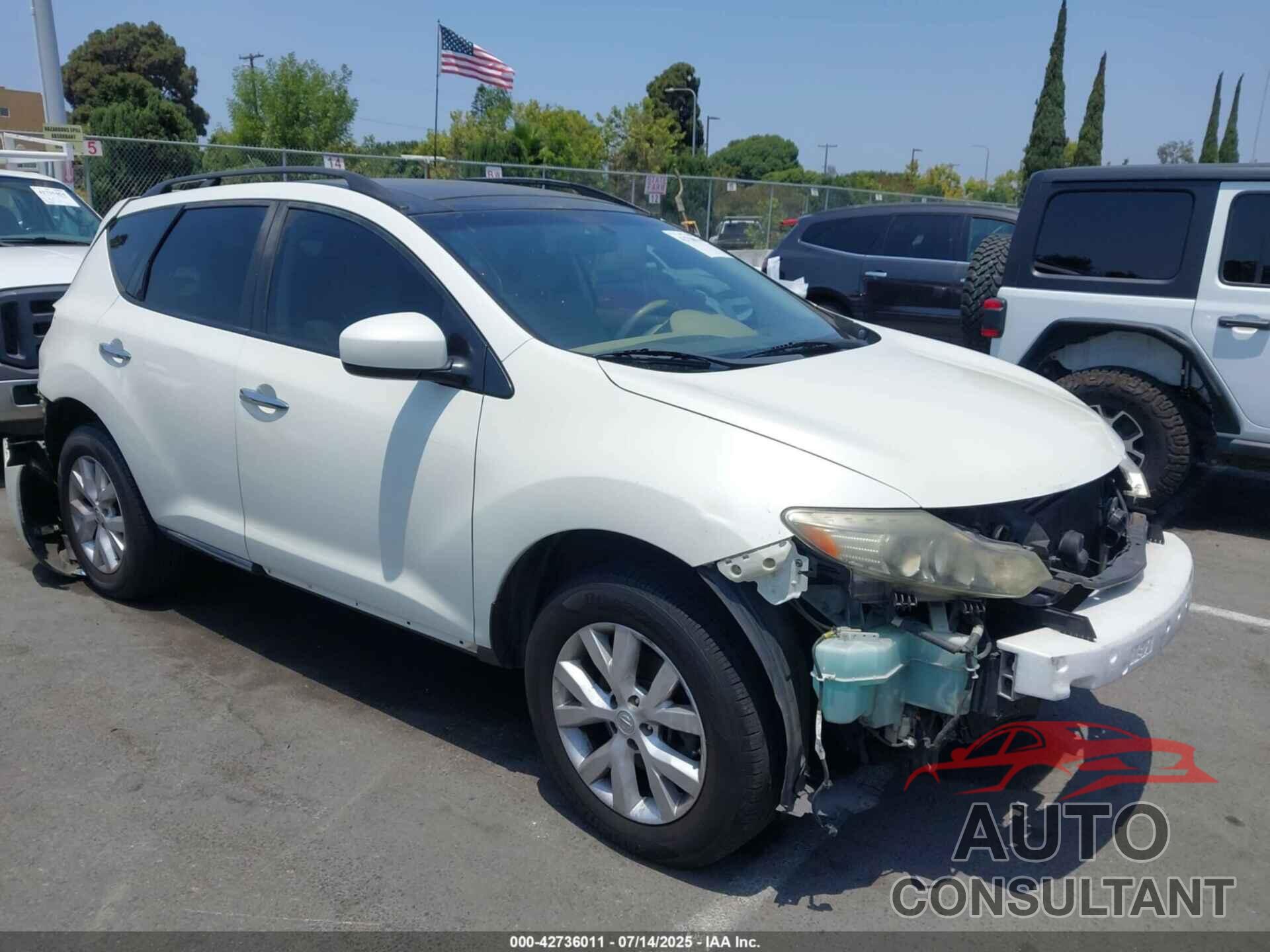 NISSAN MURANO 2012 - JN8AZ1MU1CW121154