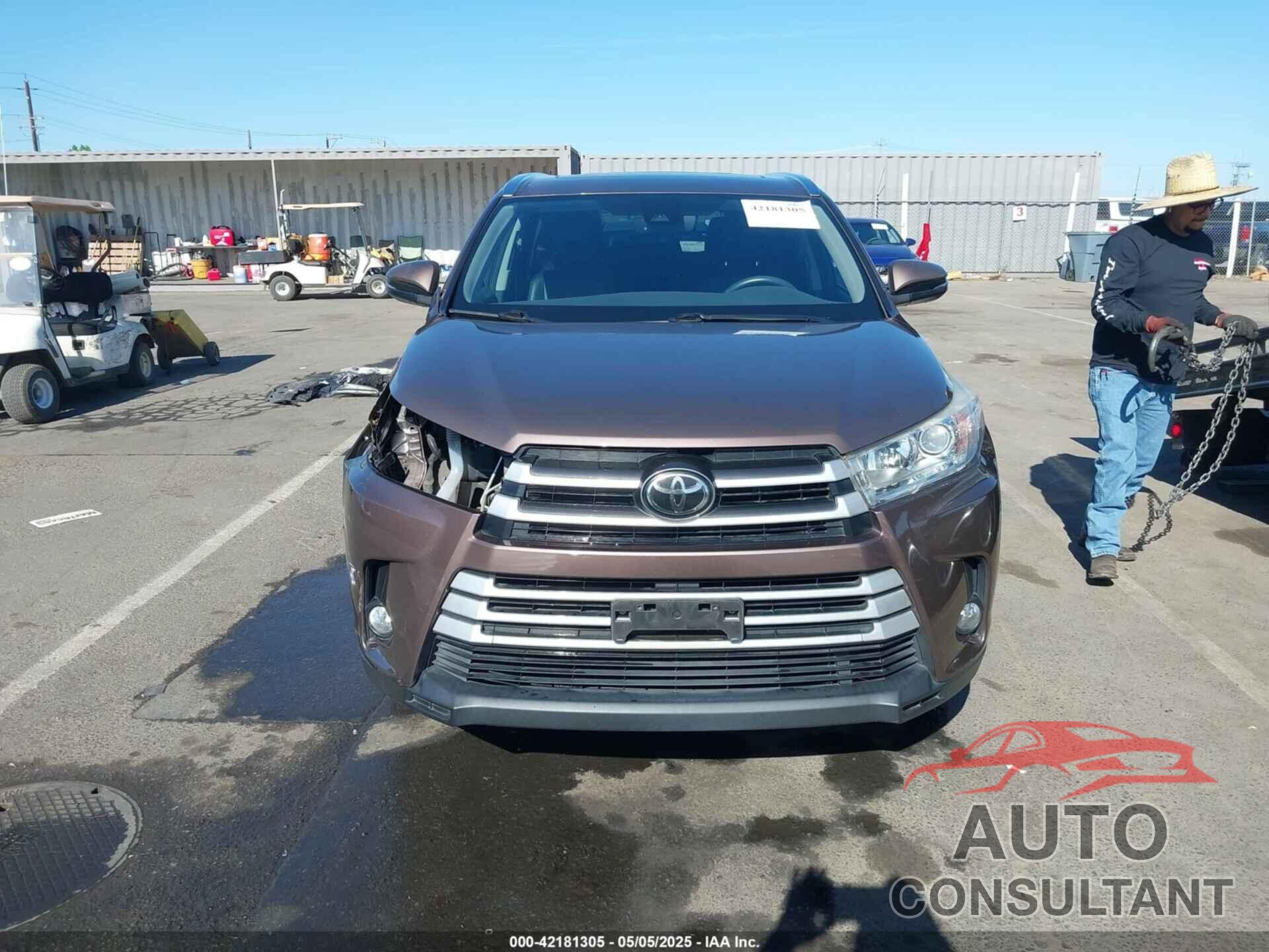 TOYOTA HIGHLANDER 2017 - 5TDJZRFH4HS419151
