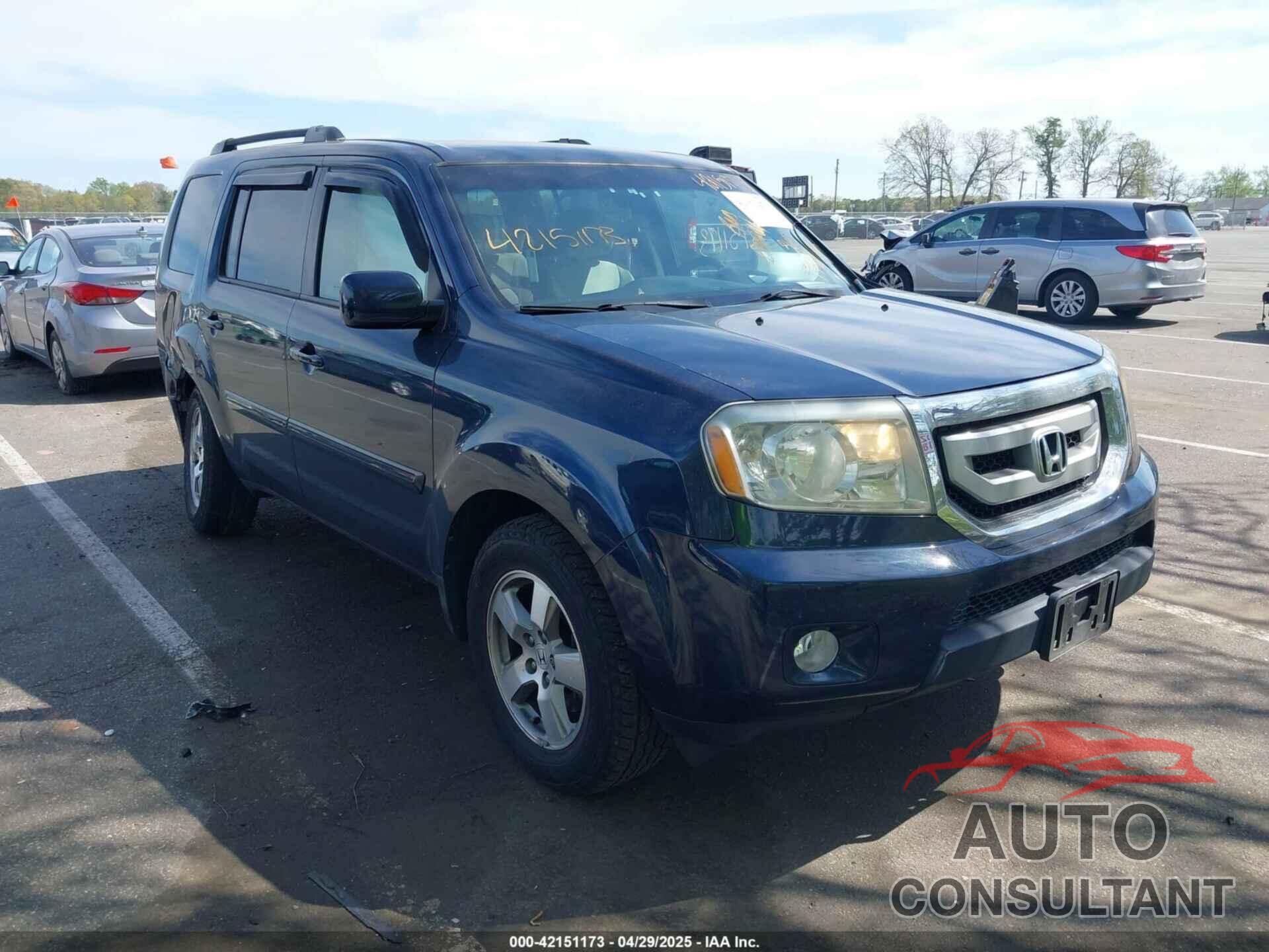 HONDA PILOT 2011 - 5FNYF4H4XBB098796