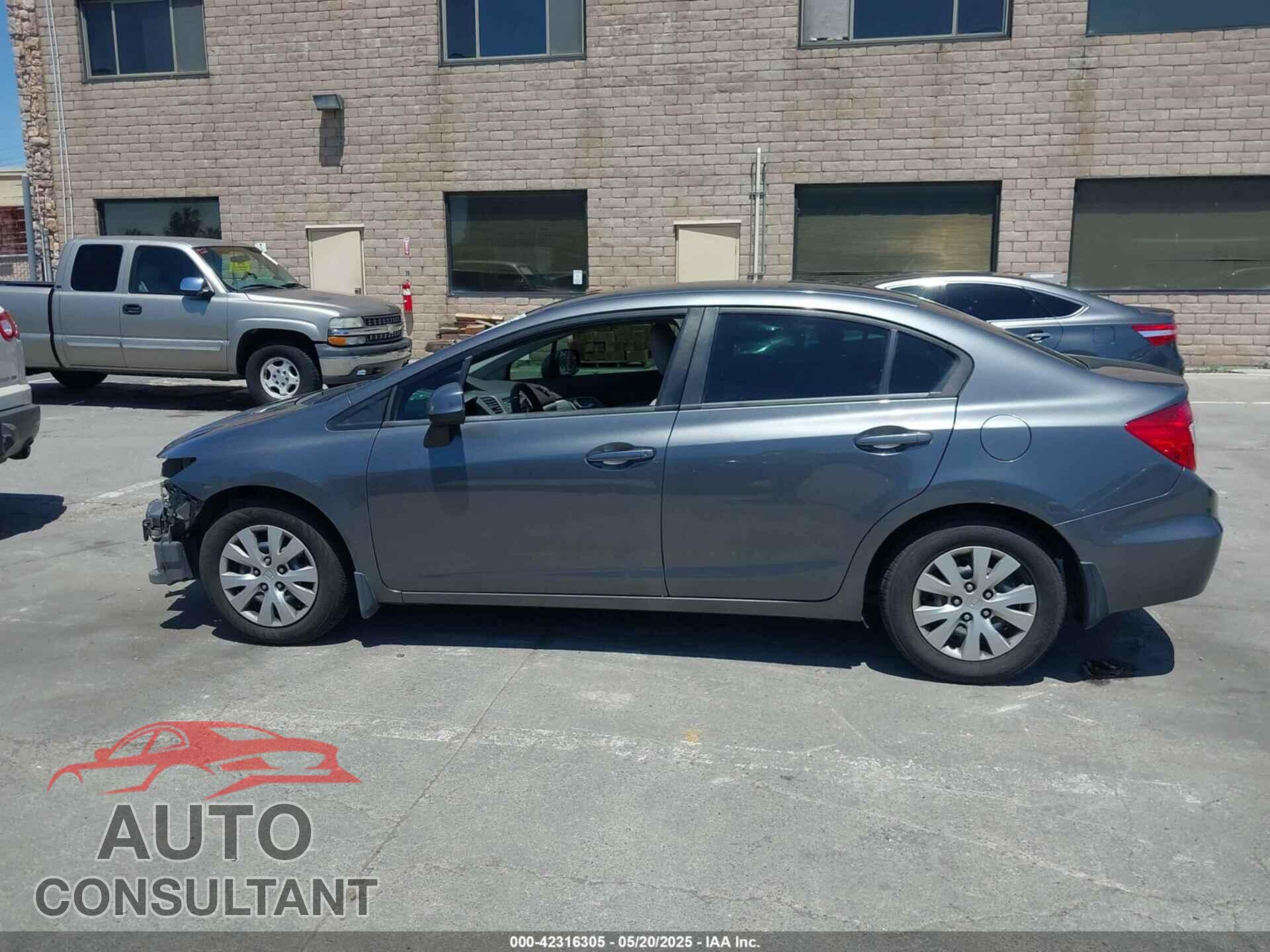 HONDA CIVIC 2012 - 19XFB2F51CE383994