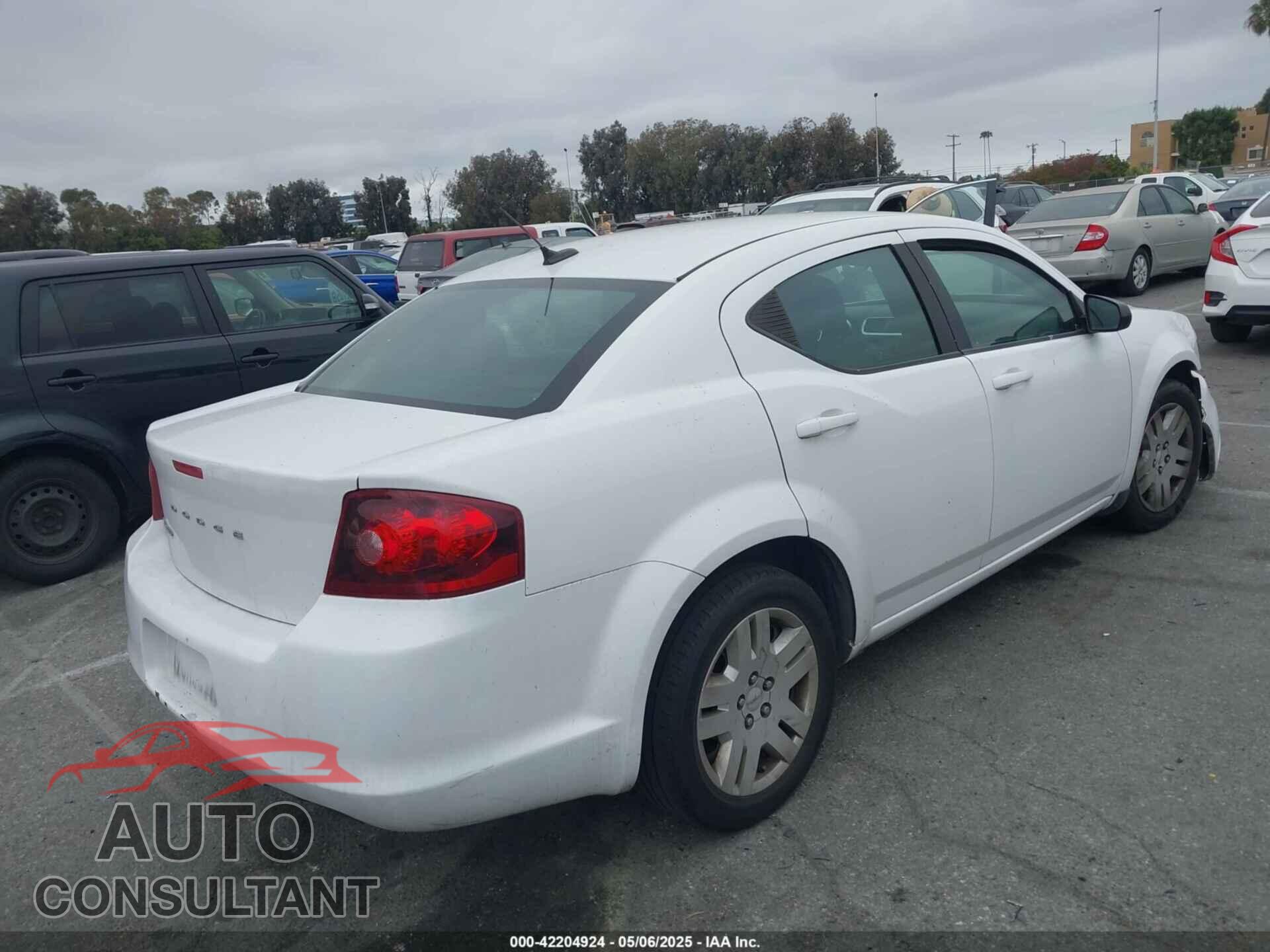 DODGE AVENGER 2012 - 1C3CDZAB6CN220681