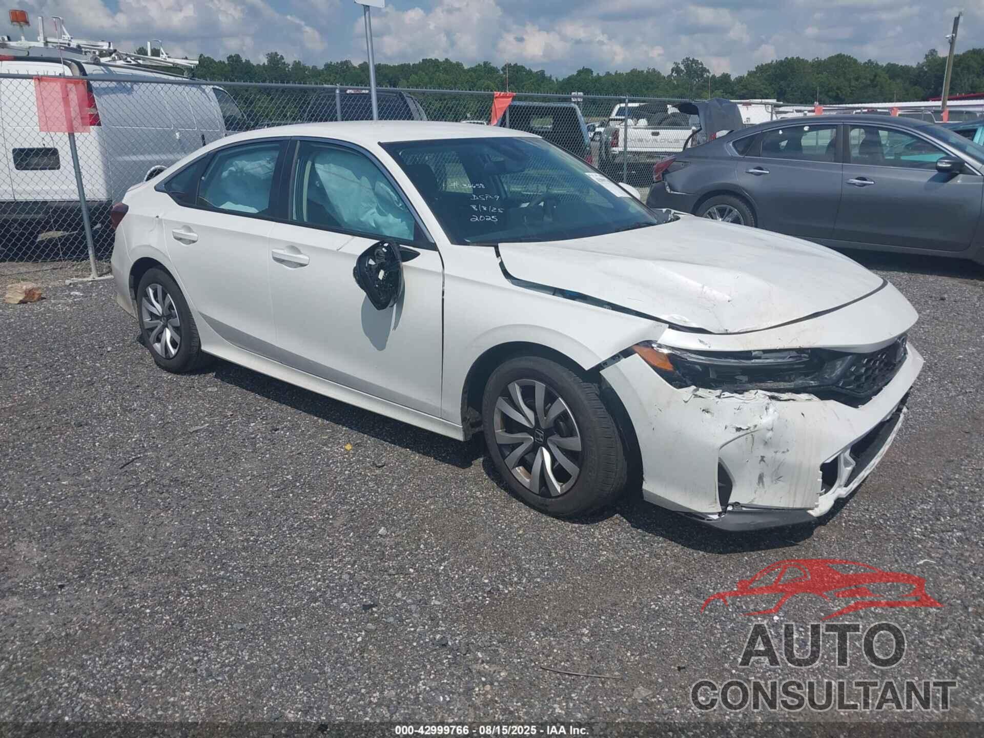HONDA CIVIC 2025 - 2HGFE2F26SH580046
