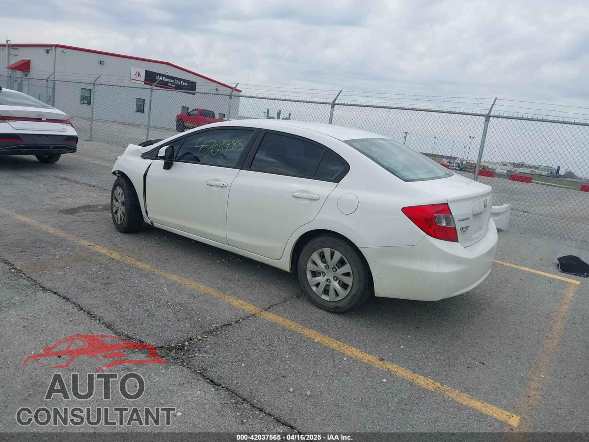 HONDA CIVIC 2012 - 19XFB2F52CE080982