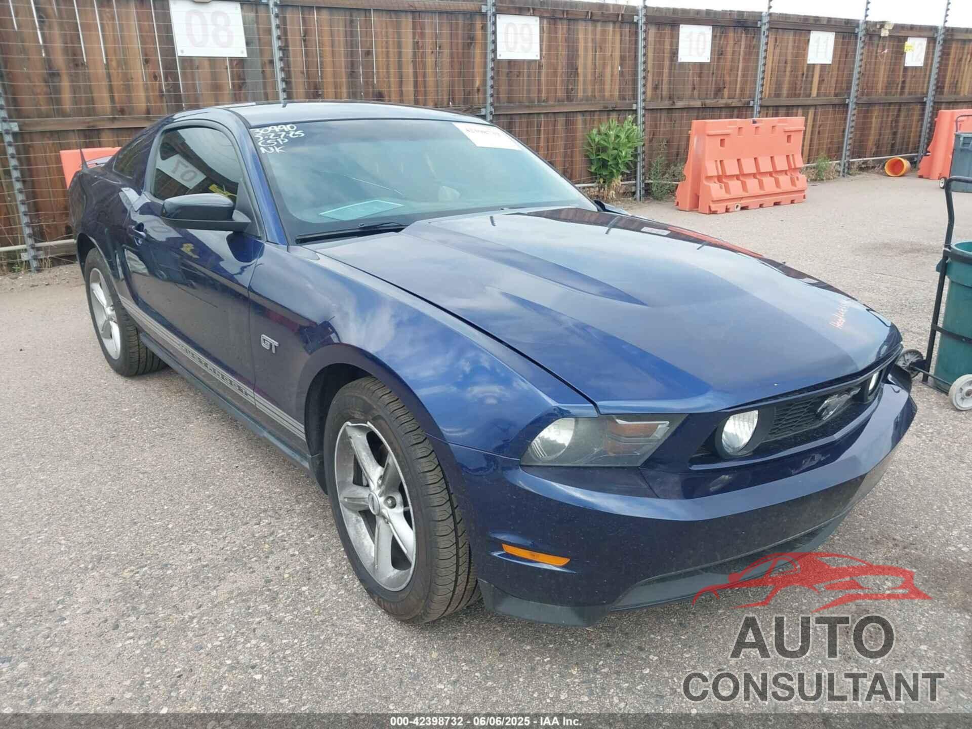 FORD MUSTANG 2010 - 1ZVBP8CH2A5162069