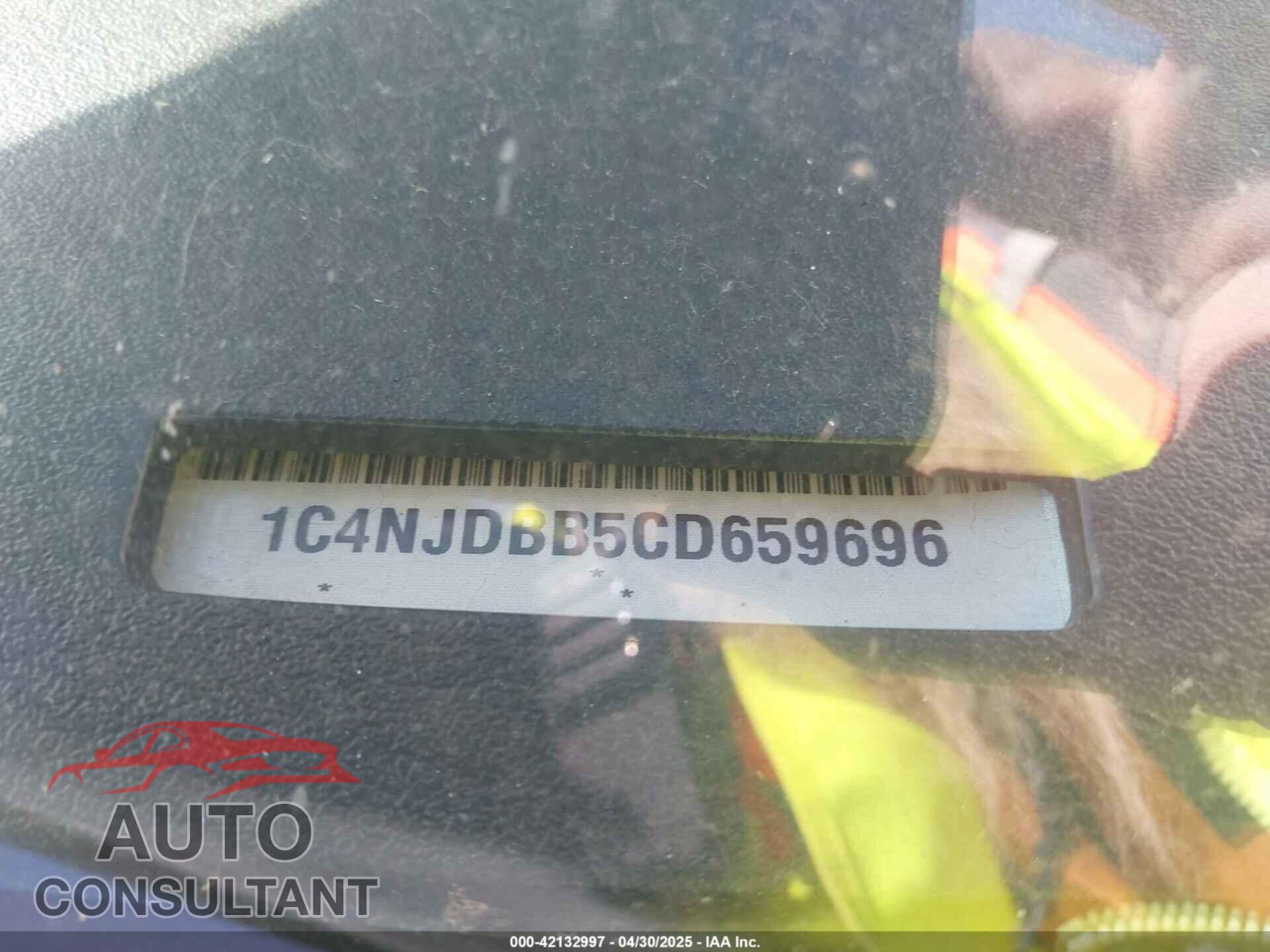 JEEP COMPASS 2012 - 1C4NJDBB5CD659696