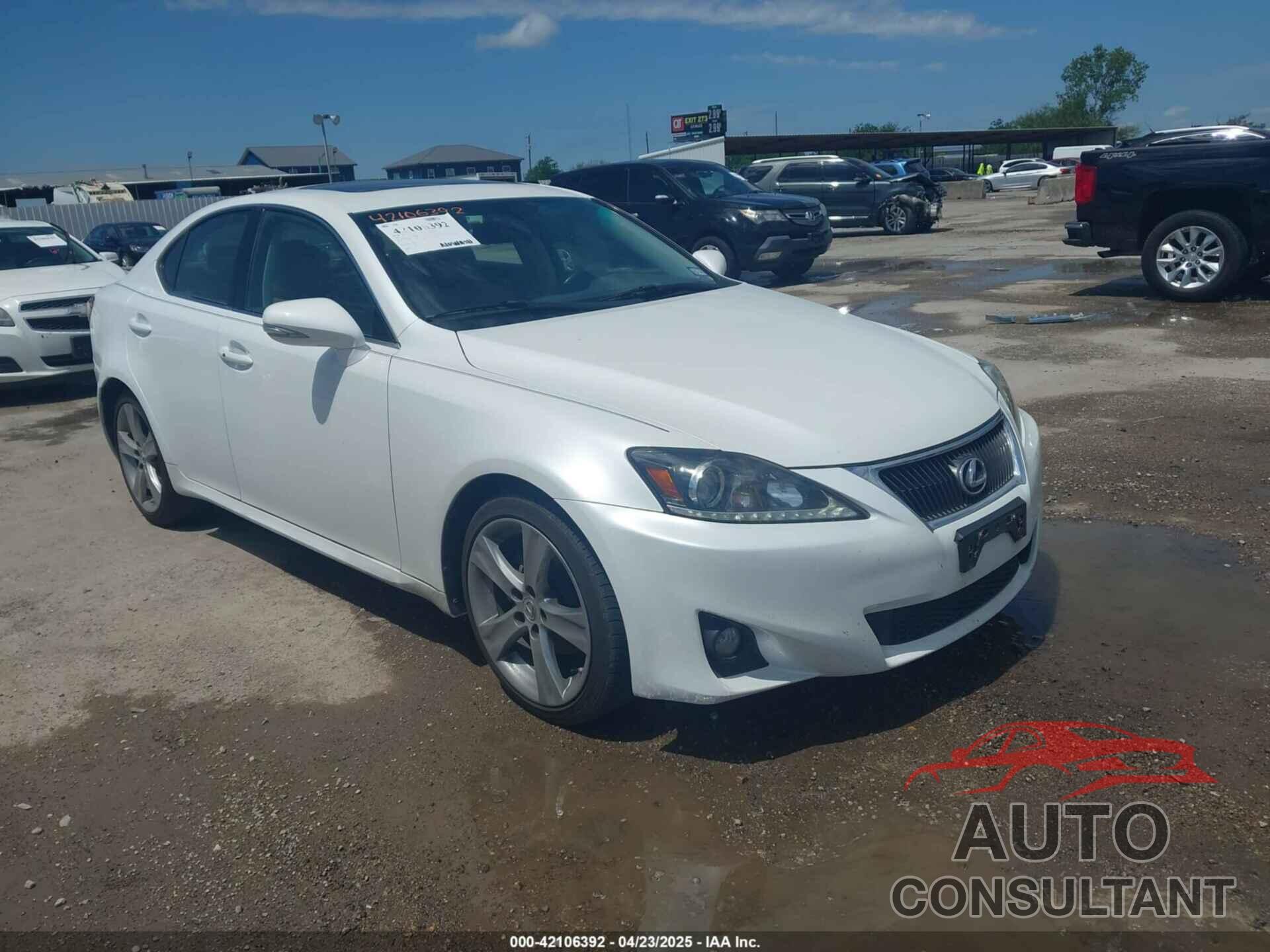 LEXUS IS 250 2012 - JTHBF5C23C5158016