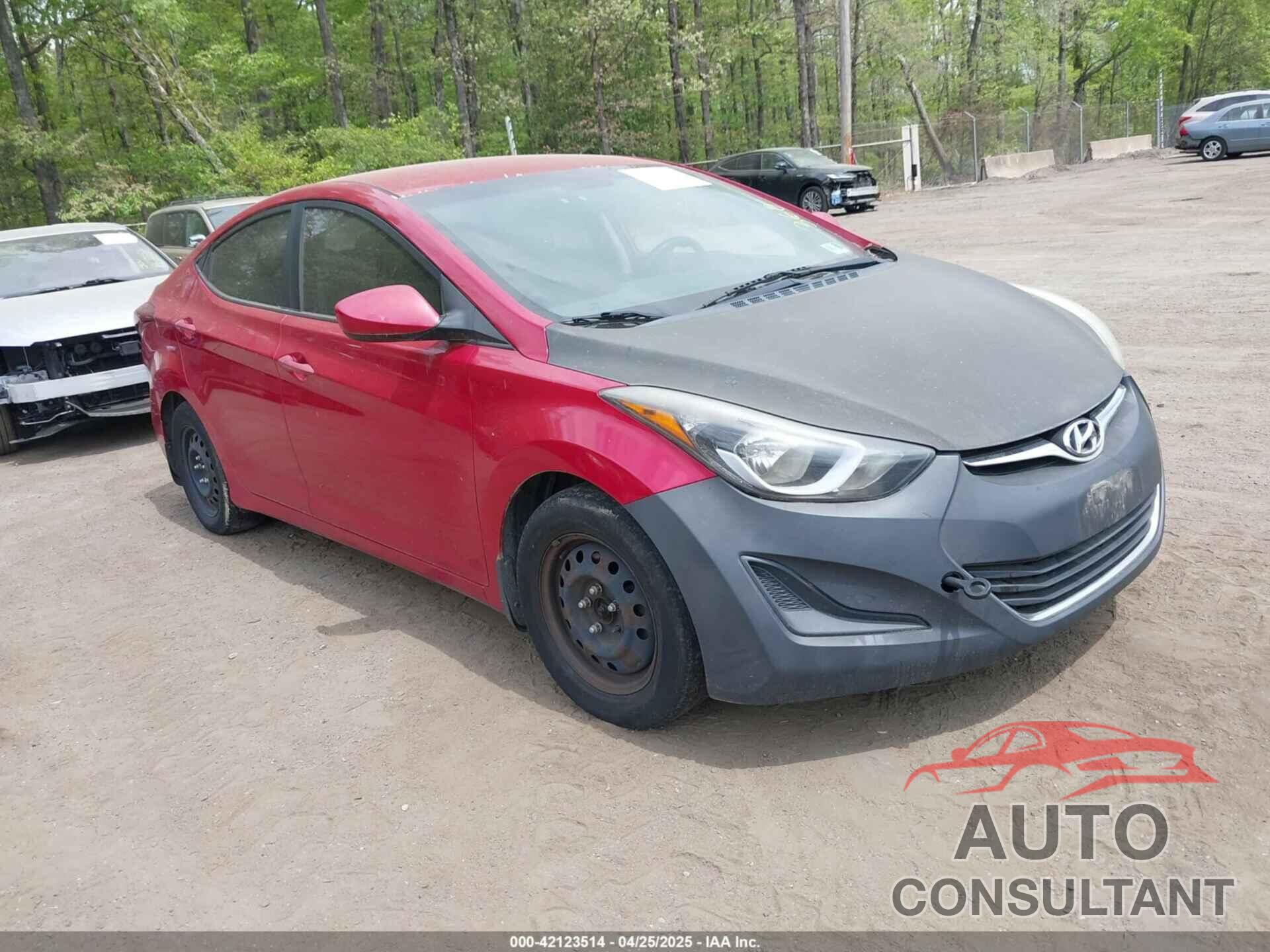 HYUNDAI ELANTRA 2016 - KMHDH4AE5GU517580