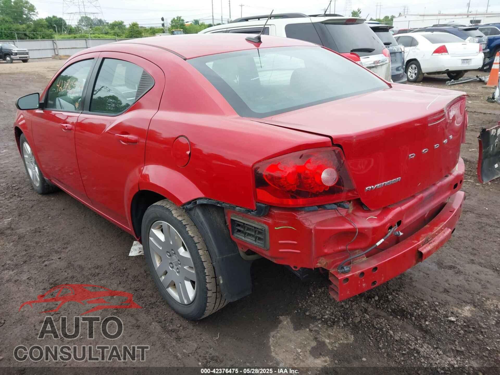 DODGE AVENGER 2013 - 1C3CDZAB5DN618014