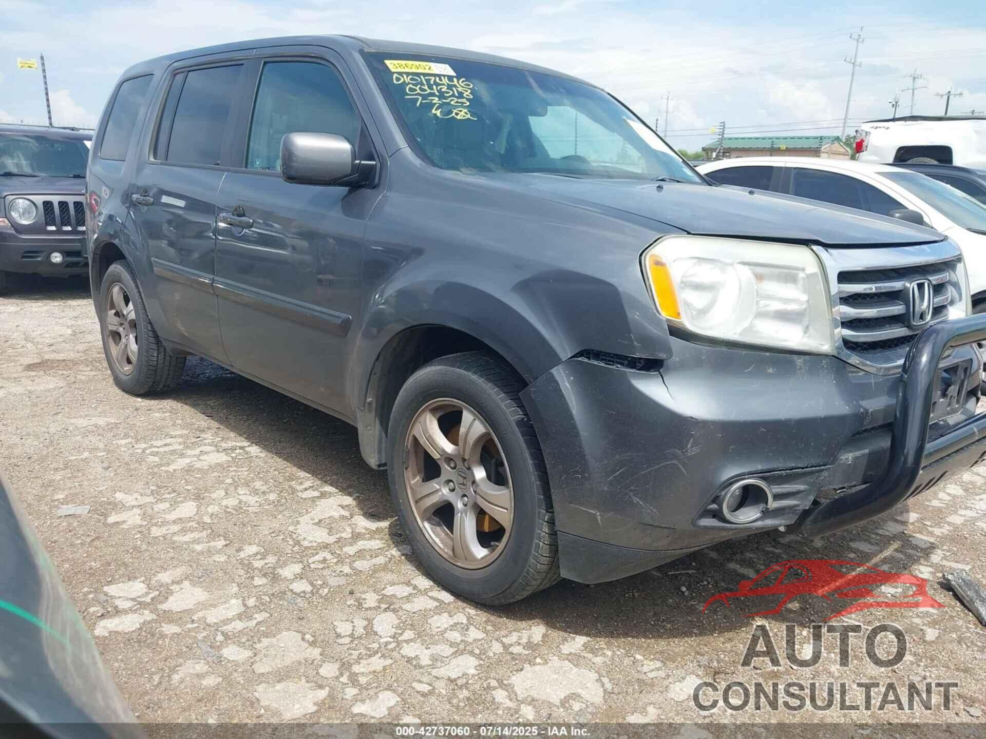 HONDA PILOT 2012 - 5FNYF3H72CB004318