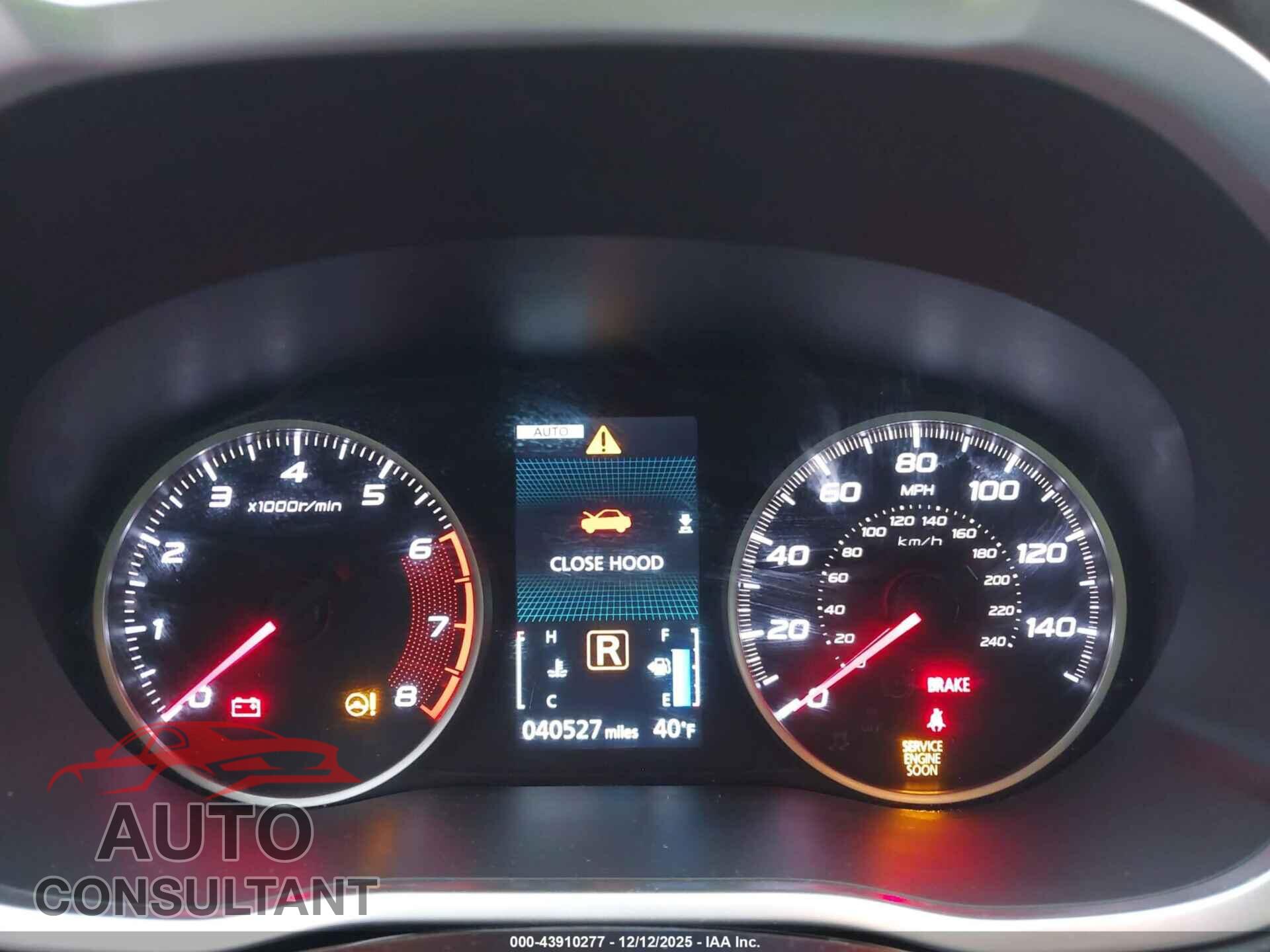 MITSUBISHI ECLIPSE CROSS 2018 - JA4AT4AA7JZ045320