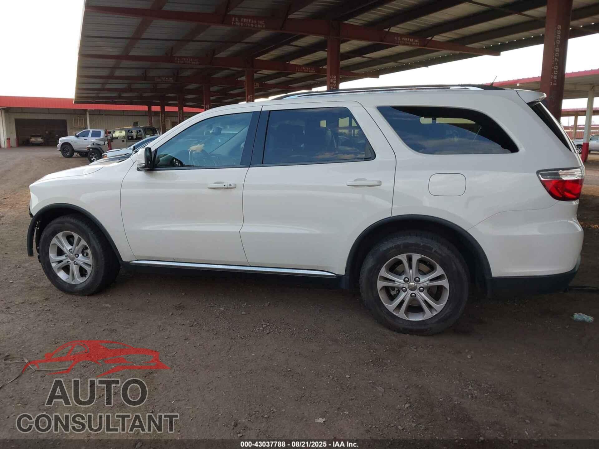 DODGE DURANGO 2012 - 1C4SDHDT8CC261587