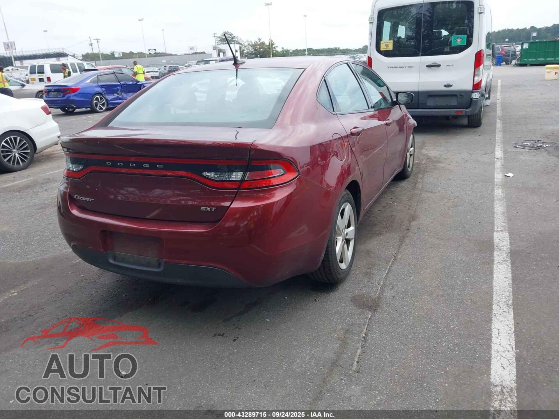 DODGE DART 2015 - 1C3CDFBB5FD278997