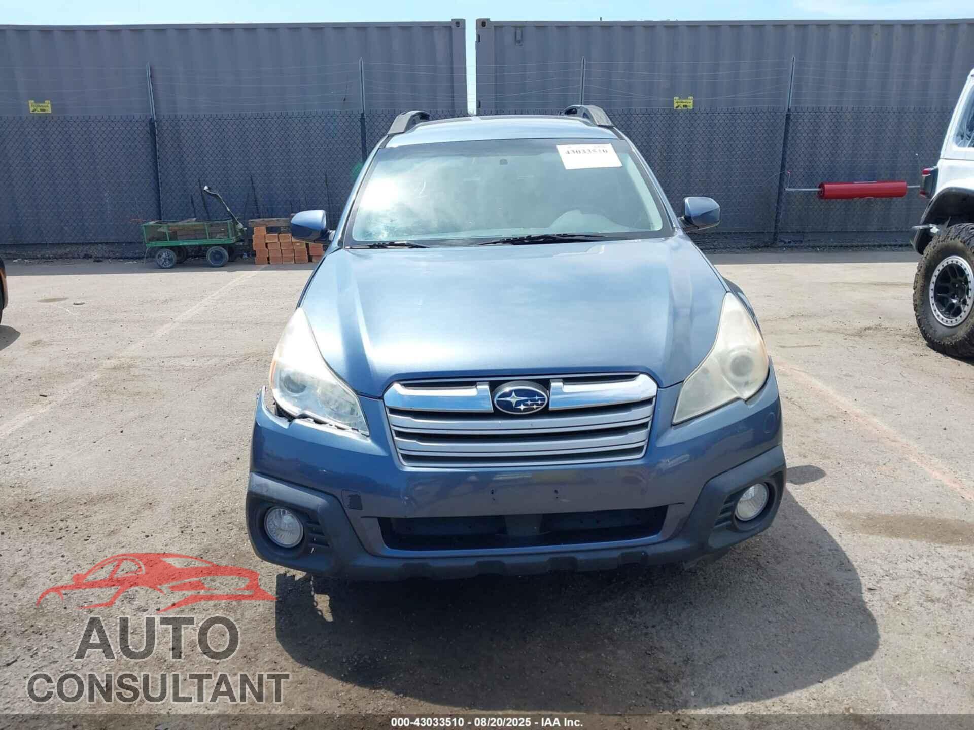 SUBARU OUTBACK 2013 - 4S4BRBBC8D3320622