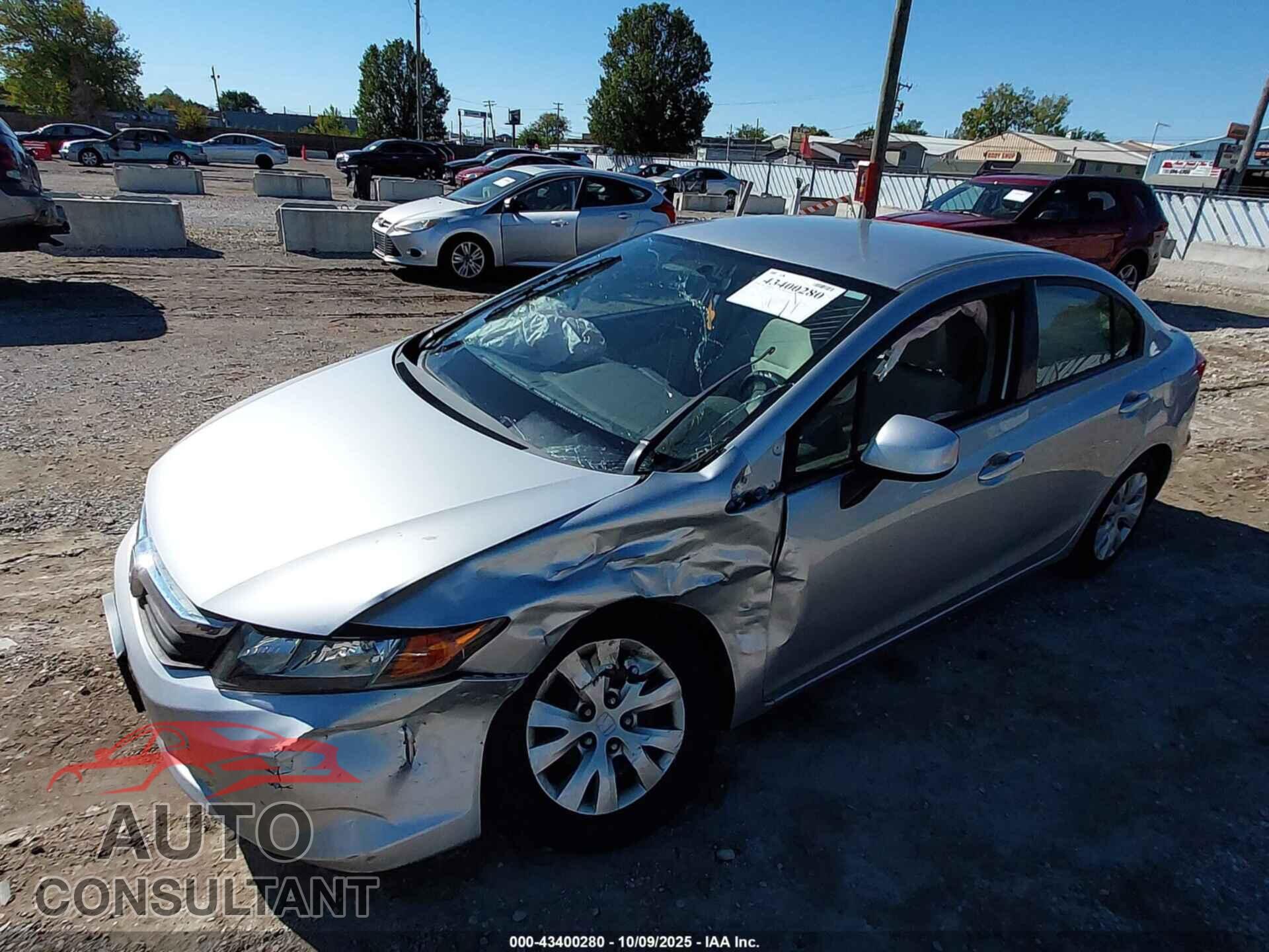 HONDA CIVIC 2012 - 19XFB2F54CE391345