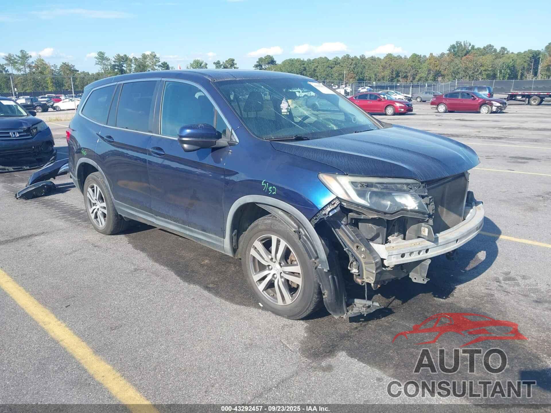 HONDA PILOT 2016 - 5FNYF6H53GB026222