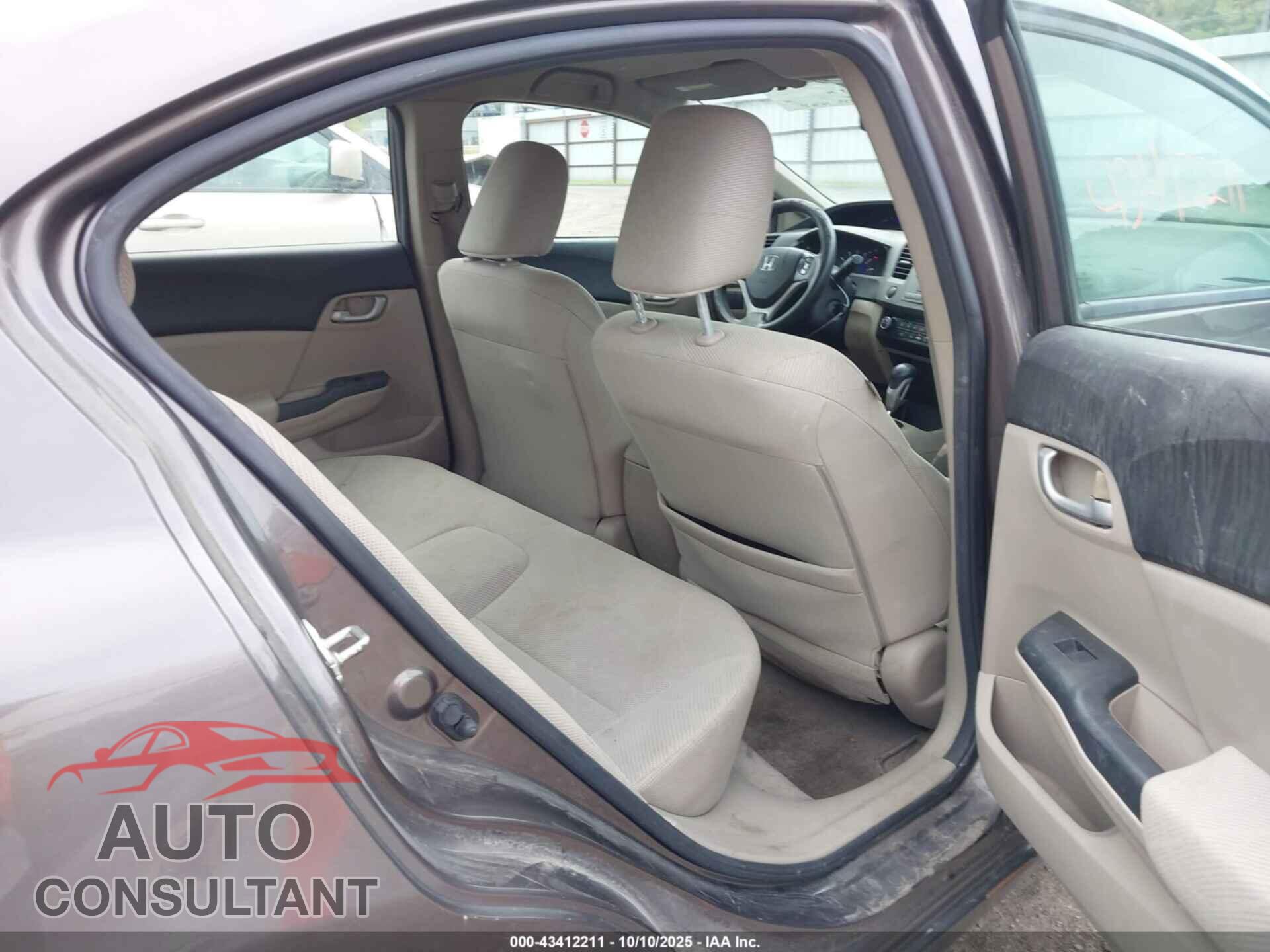 HONDA CIVIC 2012 - 19XFB2F54CE017012