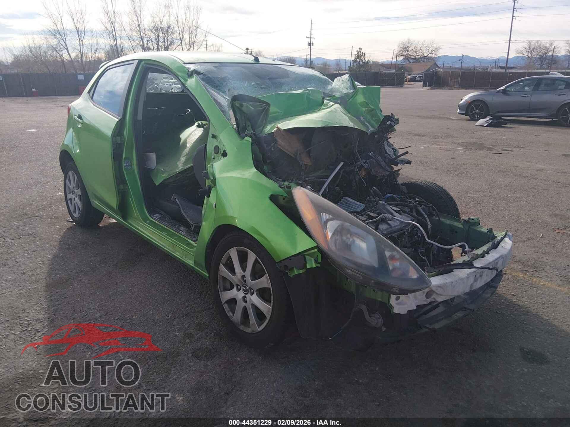 MAZDA MAZDA2 2013 - JM1DE1LY6D0157189