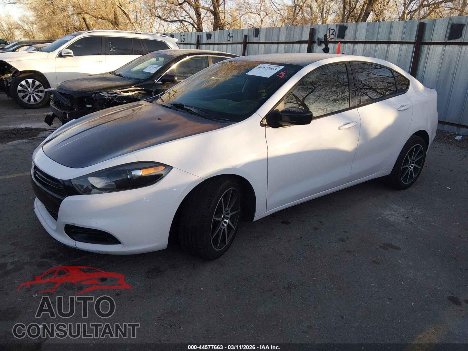 DODGE DART 2015 - 1C3CDFBB3FD165565
