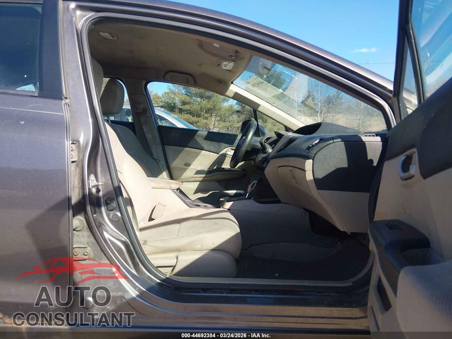HONDA CIVIC 2012 - 19XFB2F52CE043477