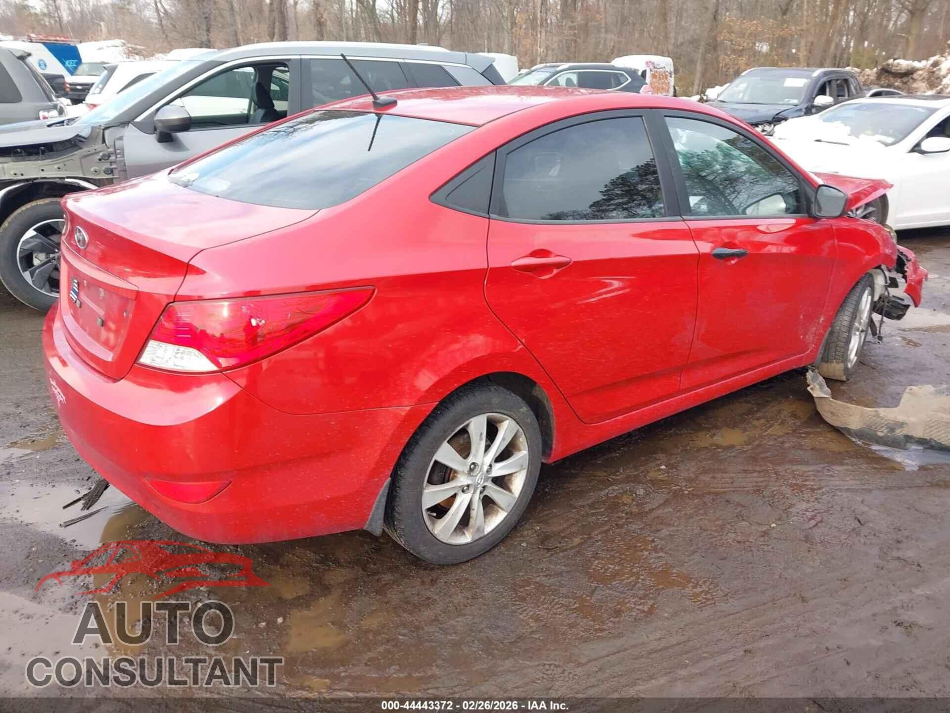 HYUNDAI ACCENT 2012 - KMHCU4AEXCU184830