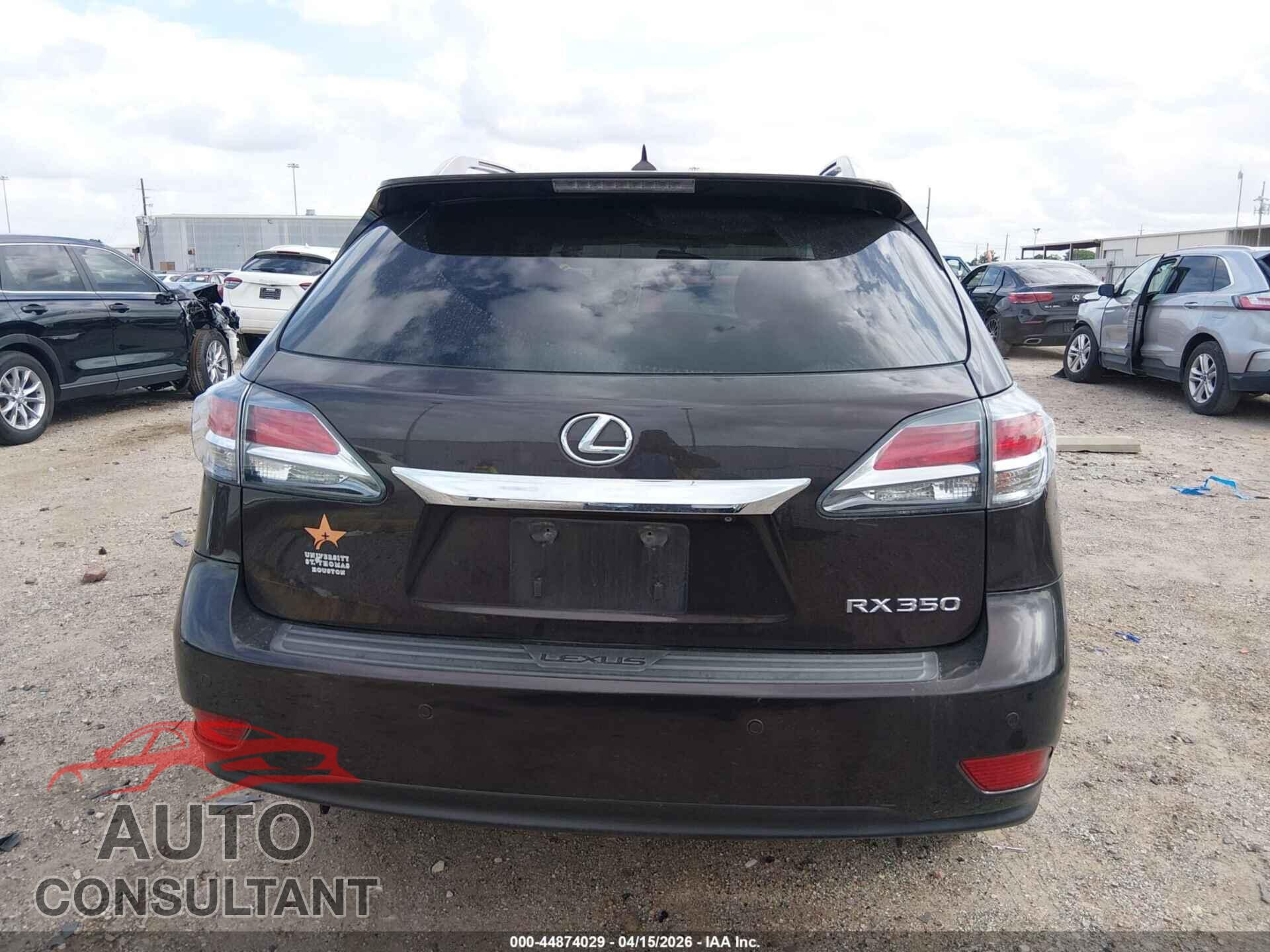 LEXUS RX 350 2013 - 2T2BK1BA9DC173201