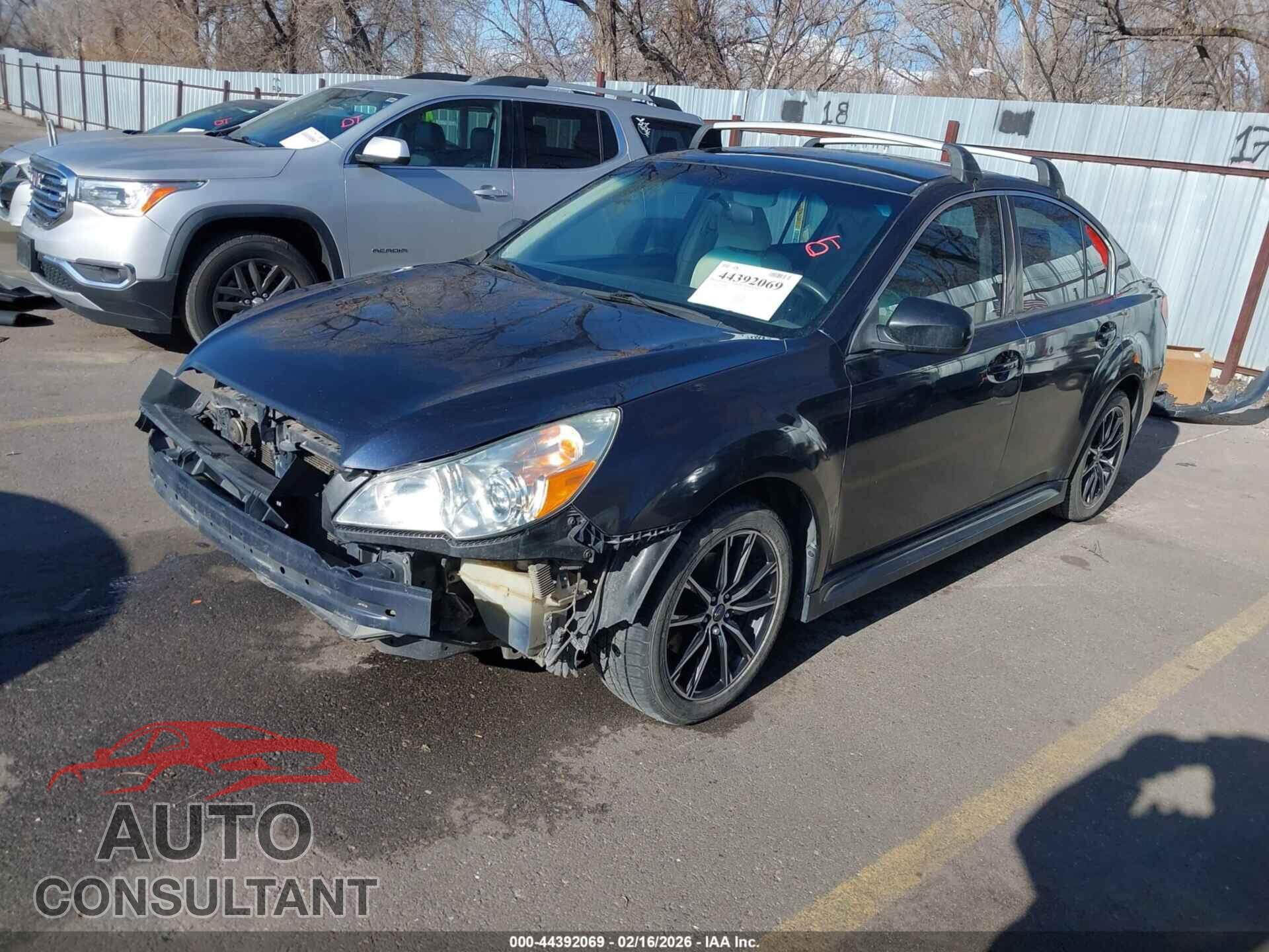 SUBARU LEGACY 2012 - 4S3BMAA69C1004875