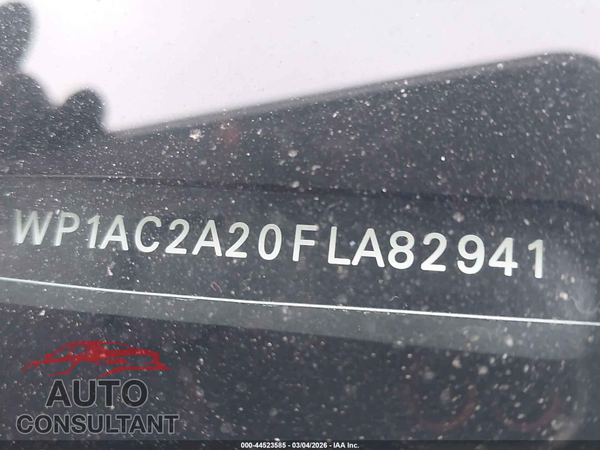 PORSCHE CAYENNE 2015 - WP1AC2A20FLA82941