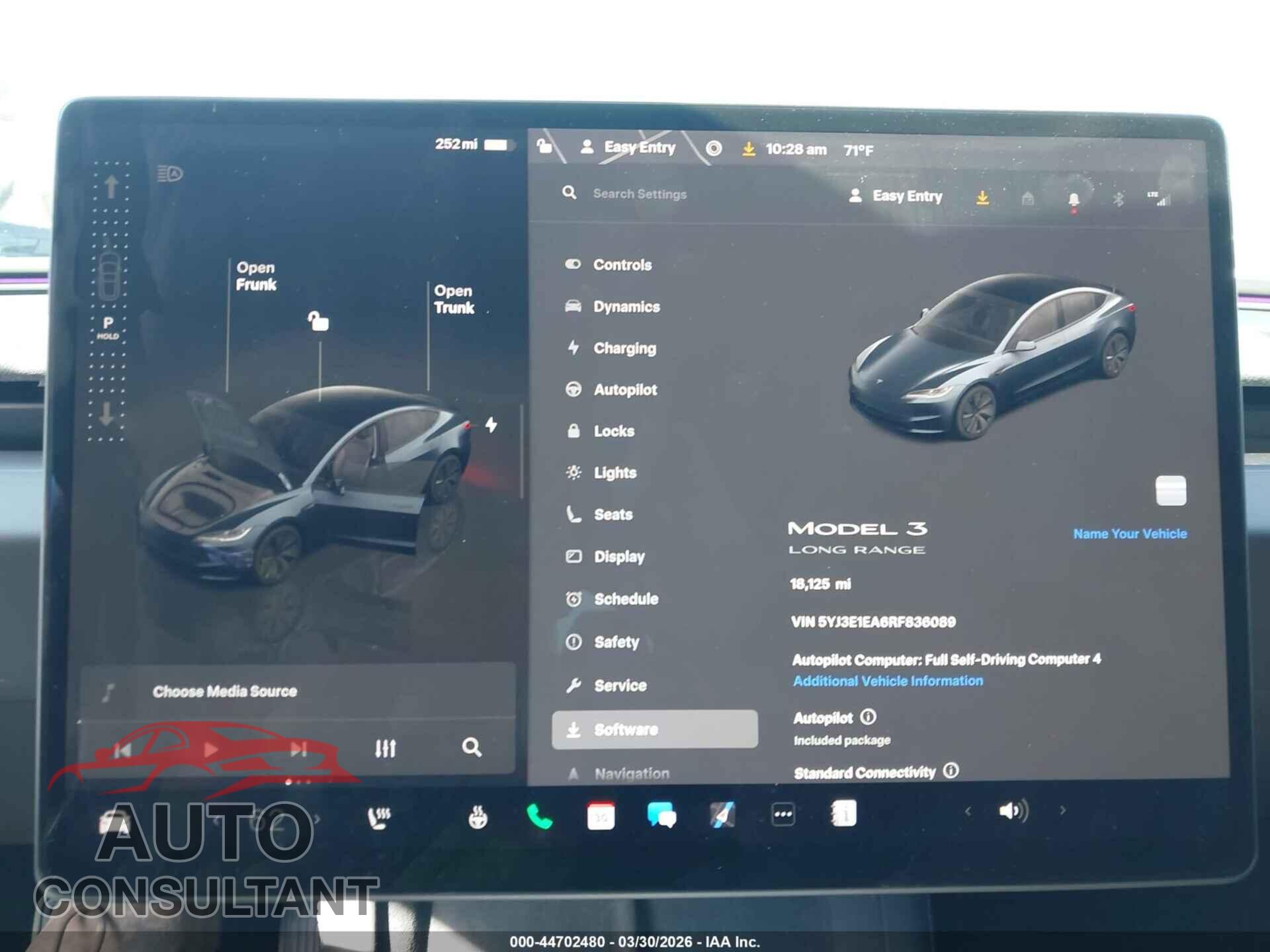 TESLA MODEL 3 2024 - 5YJ3E1EA6RF836089