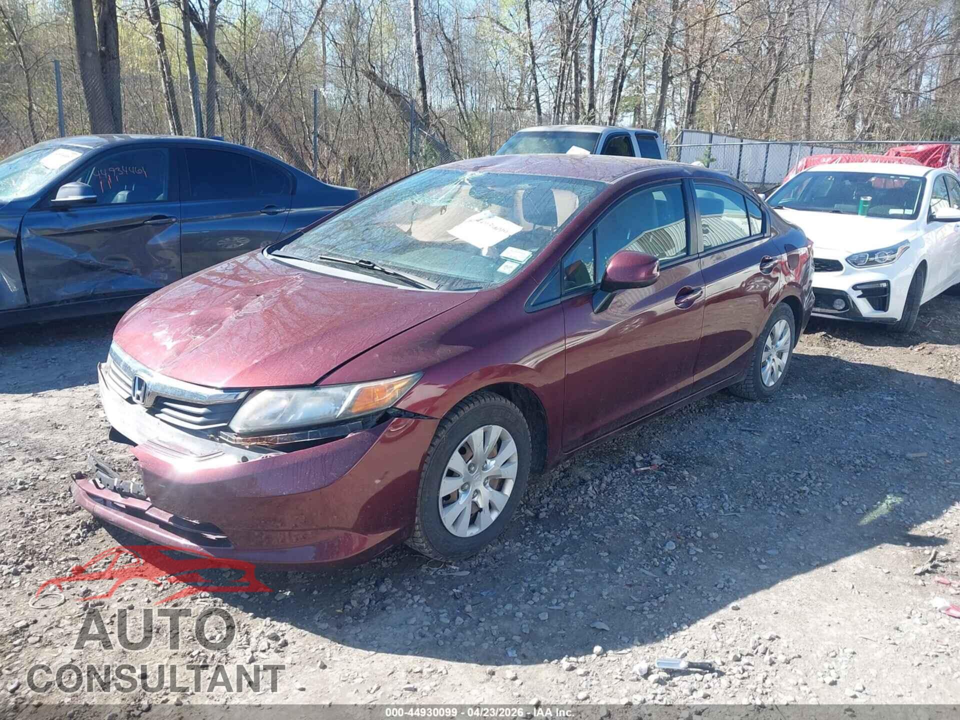 HONDA CIVIC 2012 - 2HGFB2F52CH537392
