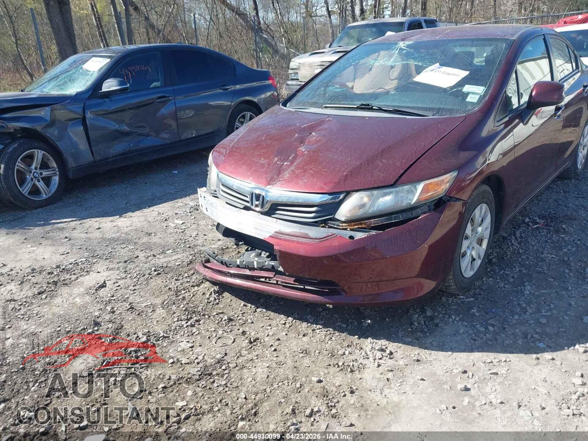 HONDA CIVIC 2012 - 2HGFB2F52CH537392