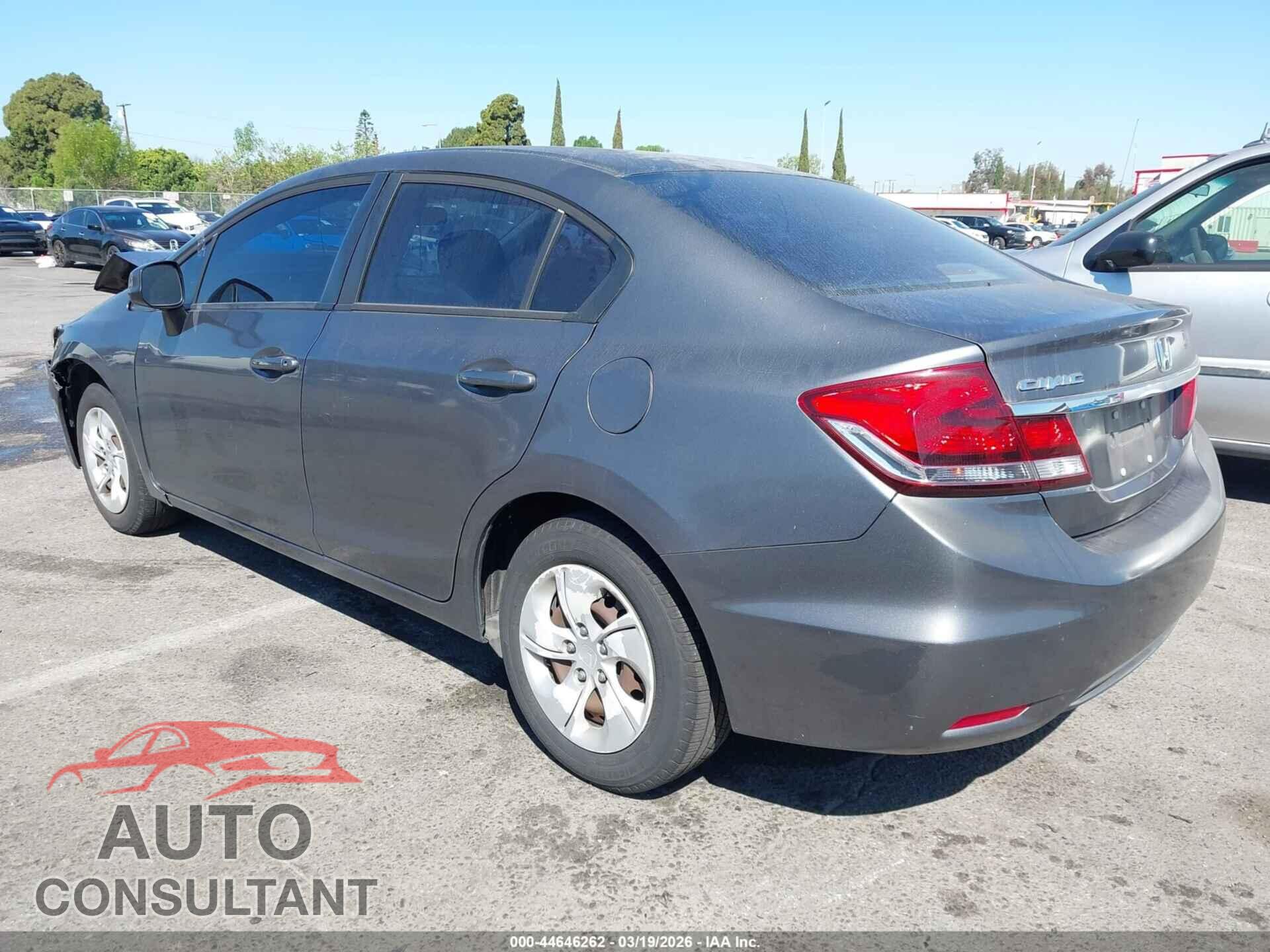 HONDA CIVIC 2013 - 19XFB2F53DE232012