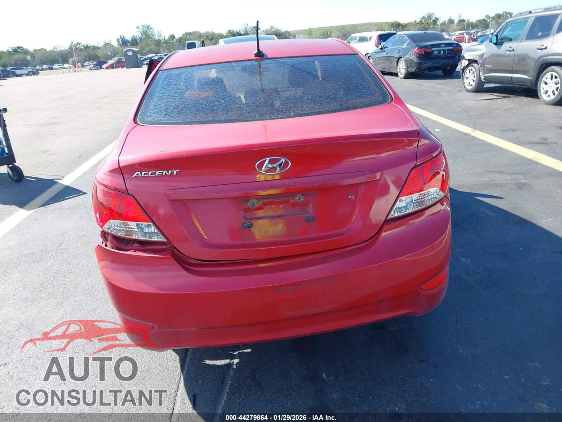 HYUNDAI ACCENT 2014 - KMHCU4AE3EU608044