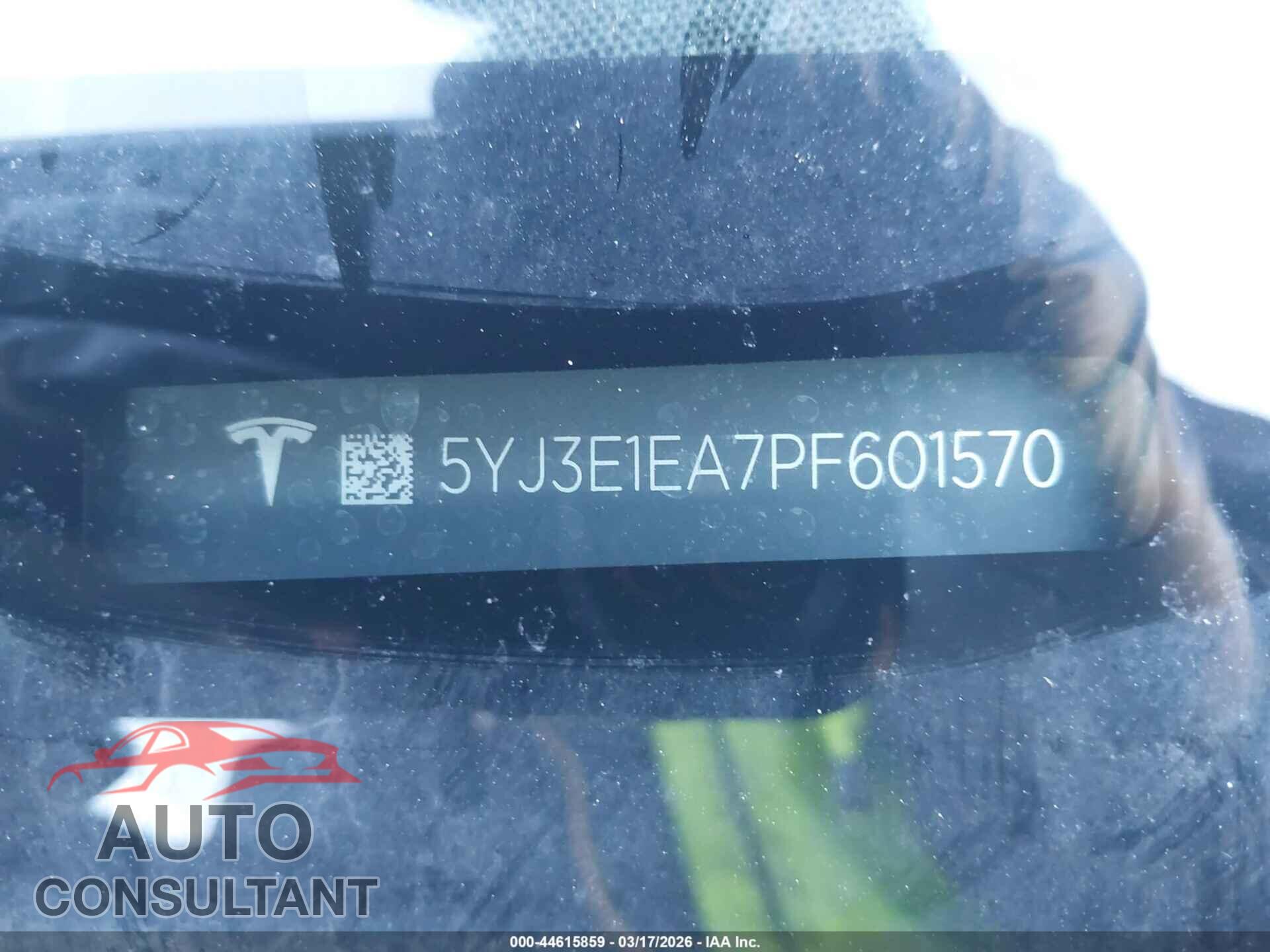 TESLA MODEL 3 2023 - 5YJ3E1EA7PF601570